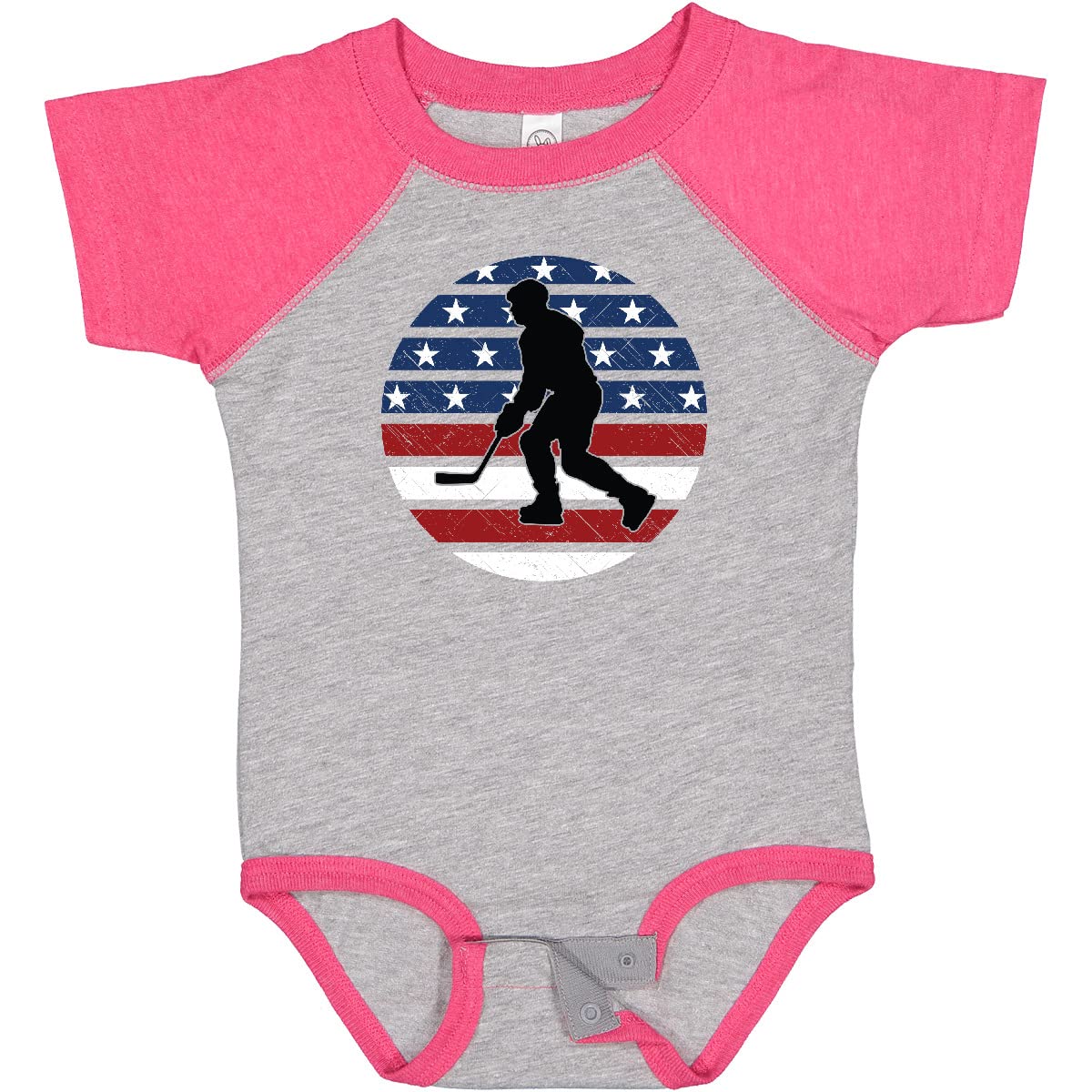Inktastic Ice Hockey Fan Coach Player Baby Bodysuit - Cute Hockey-Themed Onesie for Newborns & Infants - Perfect for Games, Practice & Team Spirit