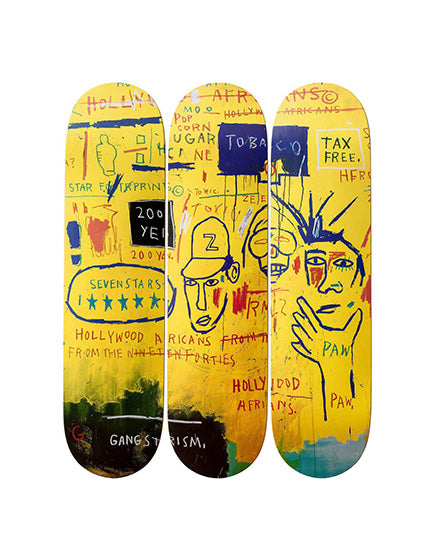 JEAN MICHEL BASQUIAT HOLLYWOOD AFRICANS Art Print - Vintage Pop Art Wall Decor for Living Room, Bedroom & Office - Famous Black Artist Painting Reproduction
