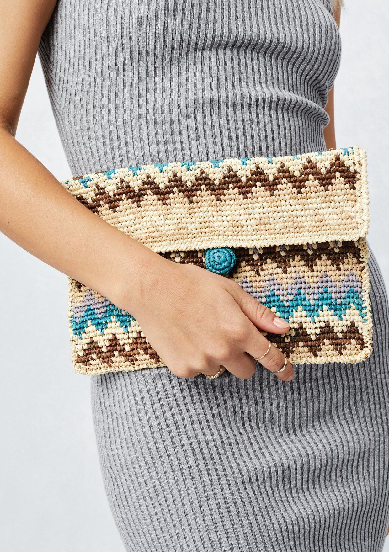 Stylish Canary Islands Clutch Bag for Women - Elegant Handheld Evening Purse with Detachable Strap - Perfect for Parties, Weddings & Special Occasions