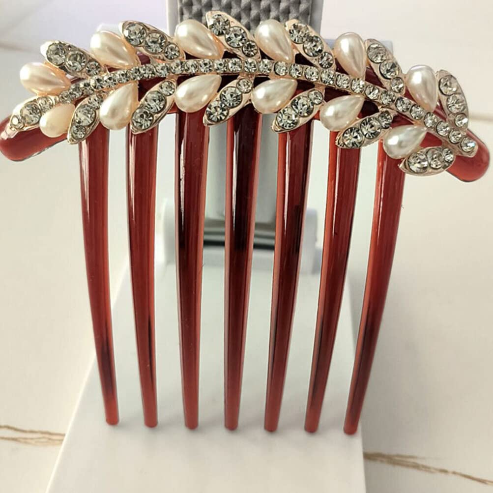 Beaupretty Elegant Crystal Pearl Hair Clips for Women - Handmade Wedding Bridal Hair Accessories, Fine Hair Pins, Bow Hair Clips, Bun & Bangs Styling - Perfect for Weddings, Prom, Parties & Special Occasions