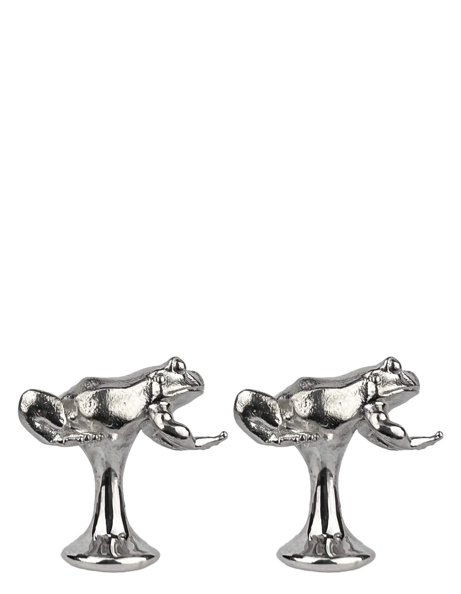 Sterling Silver Frog Cufflinks for Men - Elegant Animal-Themed Dress Accessories for Formal Wear, Weddings & Business Attire
