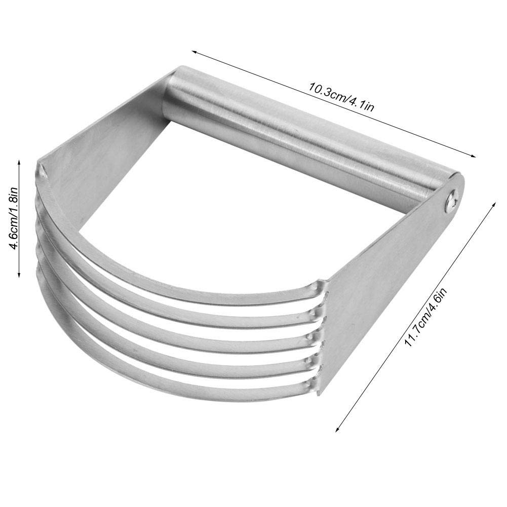 Stainless Steel Dough Blender & Pastry Cutter - Professional Baking Tool for Pie Crust, Cookies & Pastry Dough - Perfect for Home Kitchen & Bakery Use