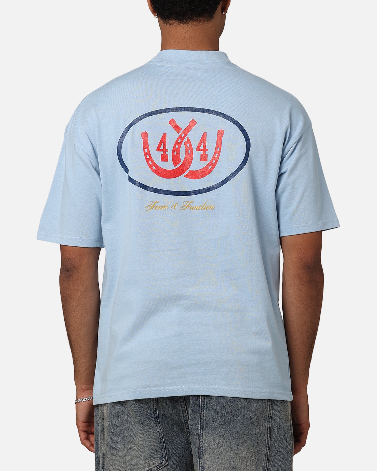 404 Desert Frontier T-Shirt for Men - Light Blue Vintage Graphic Tee | Casual Wear, Street Style, Outdoor Adventures