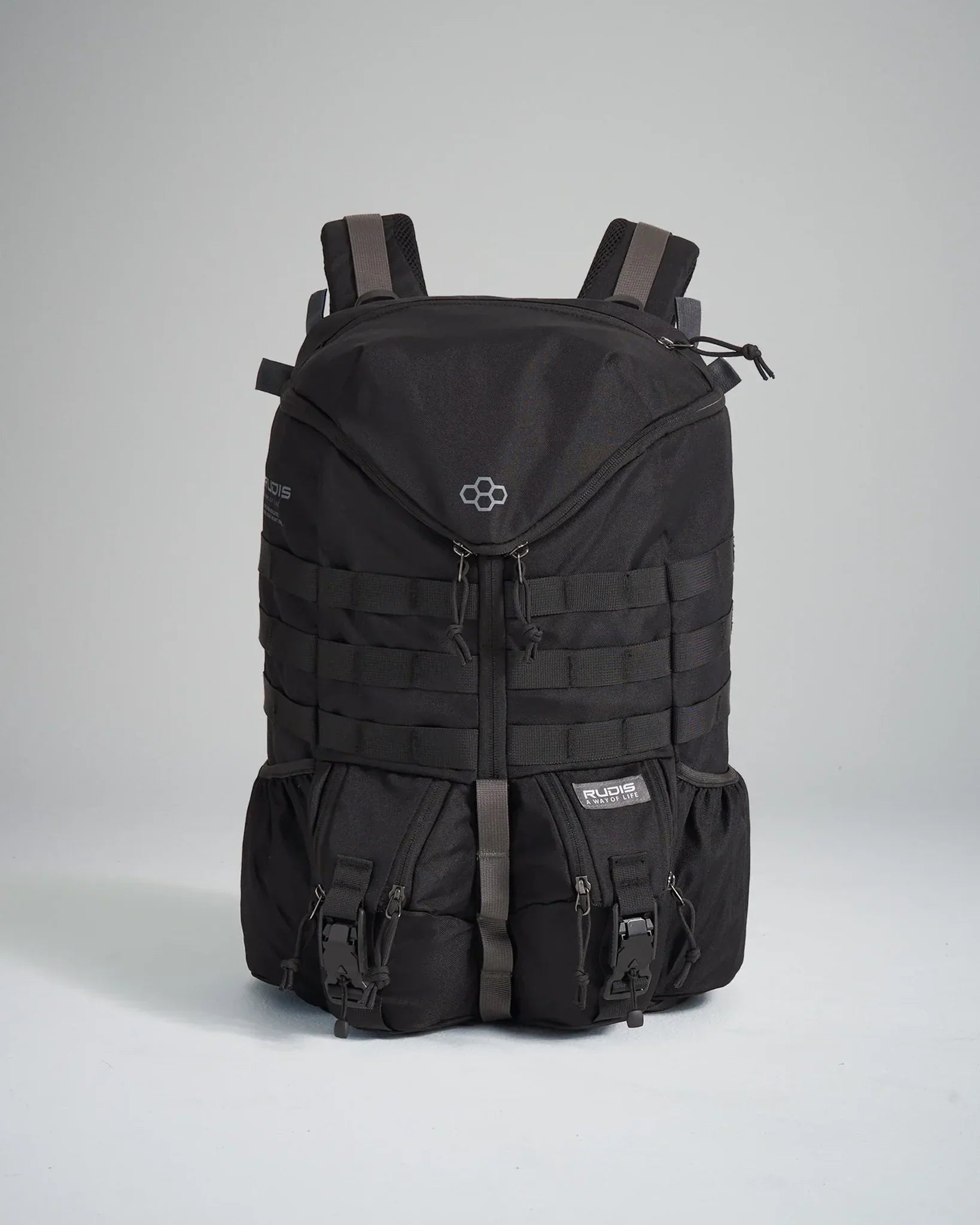 RUDIS Y Zip Gearpack Backpack - Durable Black Sports Bag for Wrestling, Gym & Travel - Perfect for Athletes & Outdoor Adventures