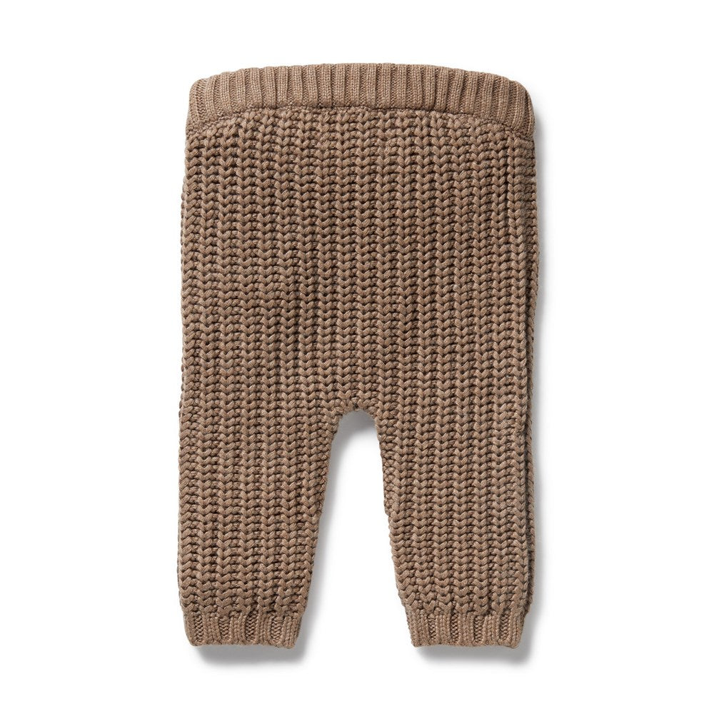 Organic Knitted Leggings with Coco Speckle Design - Comfortable & Stylish Women's Yoga Pants for Workouts, Lounge & Everyday Wear