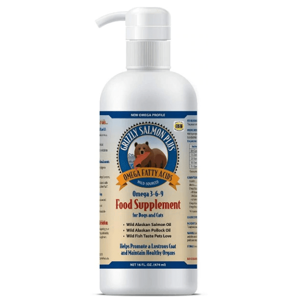 Grizzly Salmon Plus Omega 3 6 9 Dog Food Supplement for Skin & Coat Health - Supports Joint Function & Immune System - Best for Small & Large Breeds - Perfect for Daily Nutrition & Wellness Routine