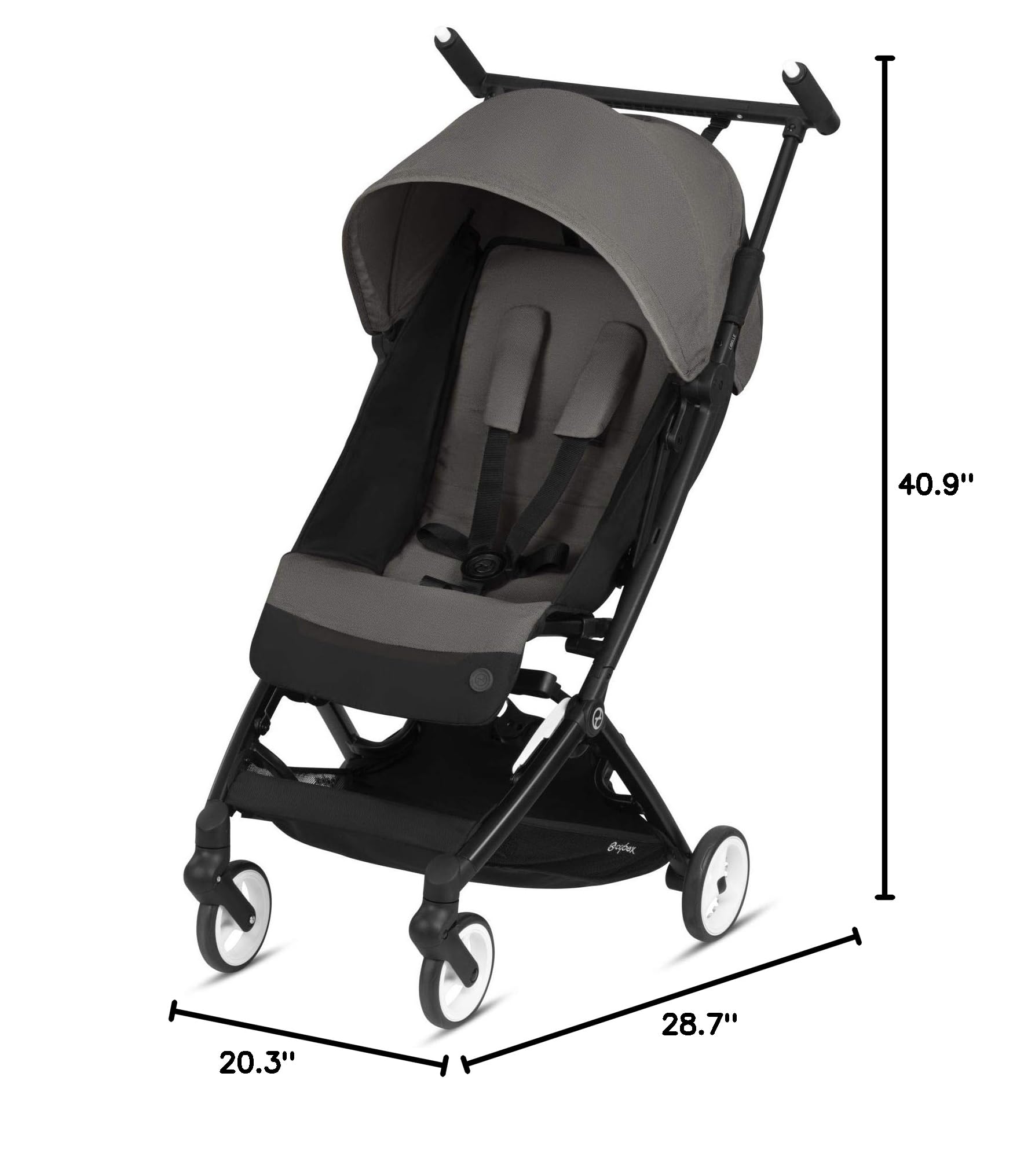 CYBEX Libelle Lightweight Compact Stroller - Soho Grey | Perfect for Travel, City Walks & Everyday Use