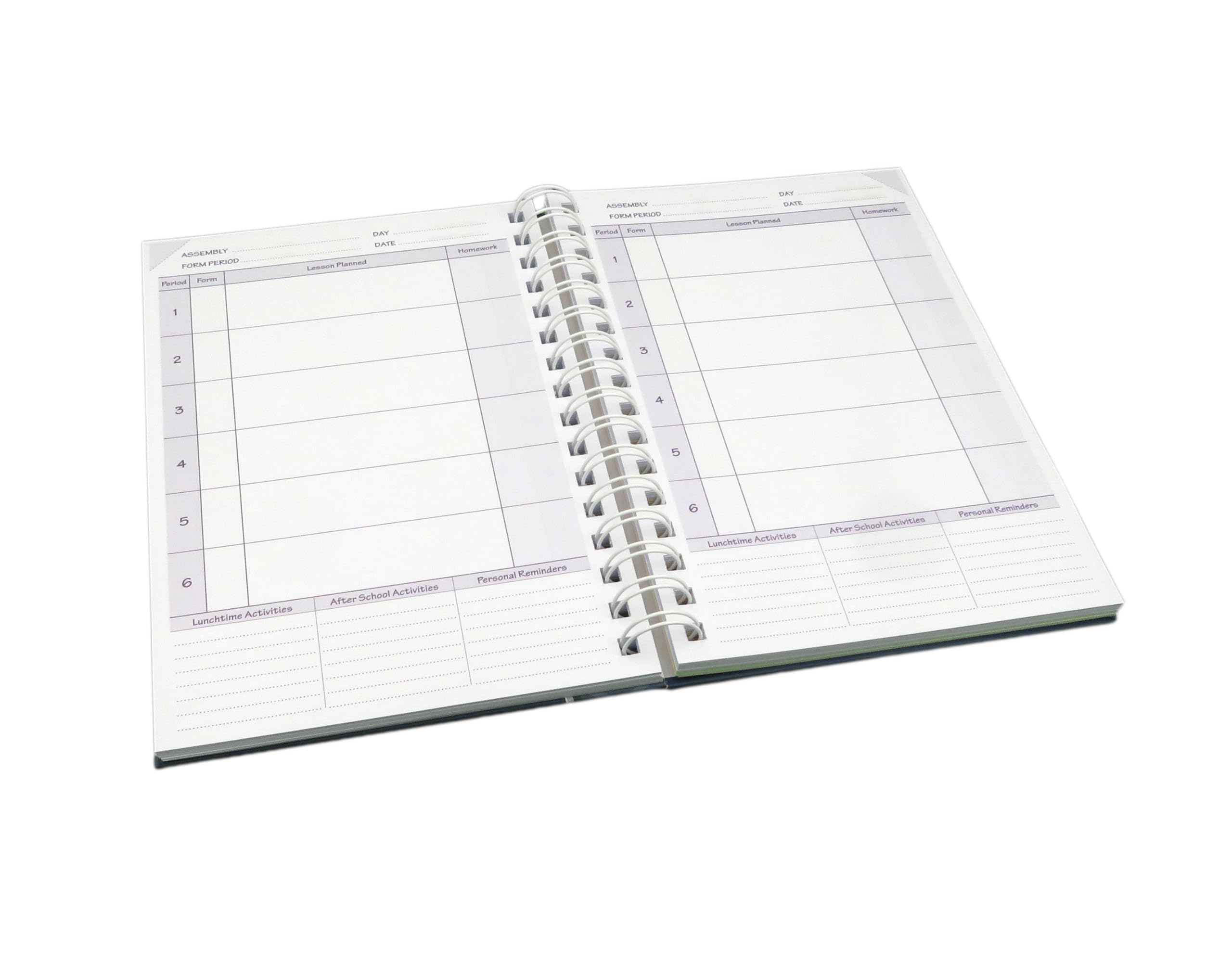 2025-2026 Teacher Planner A5 Size - 6 Period Lesson Plan Book, Green Cover (TP9-GRN) | Perfect for Classroom Organization & Daily Scheduling