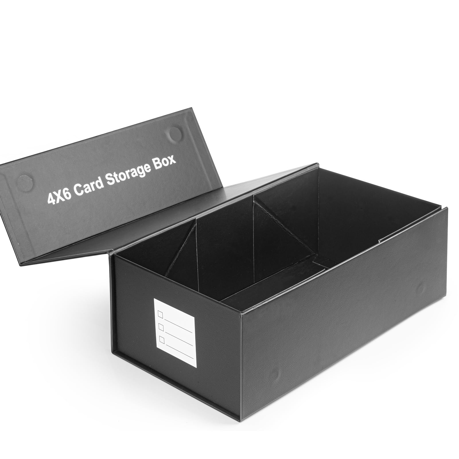 4x6 Index Card Holder Storage Box - Organizer for Recipe Cards, Flashcards & Notes - Durable Plastic Card Box - 1 Pack - Perfect for Kitchen, Office & Classroom Organization