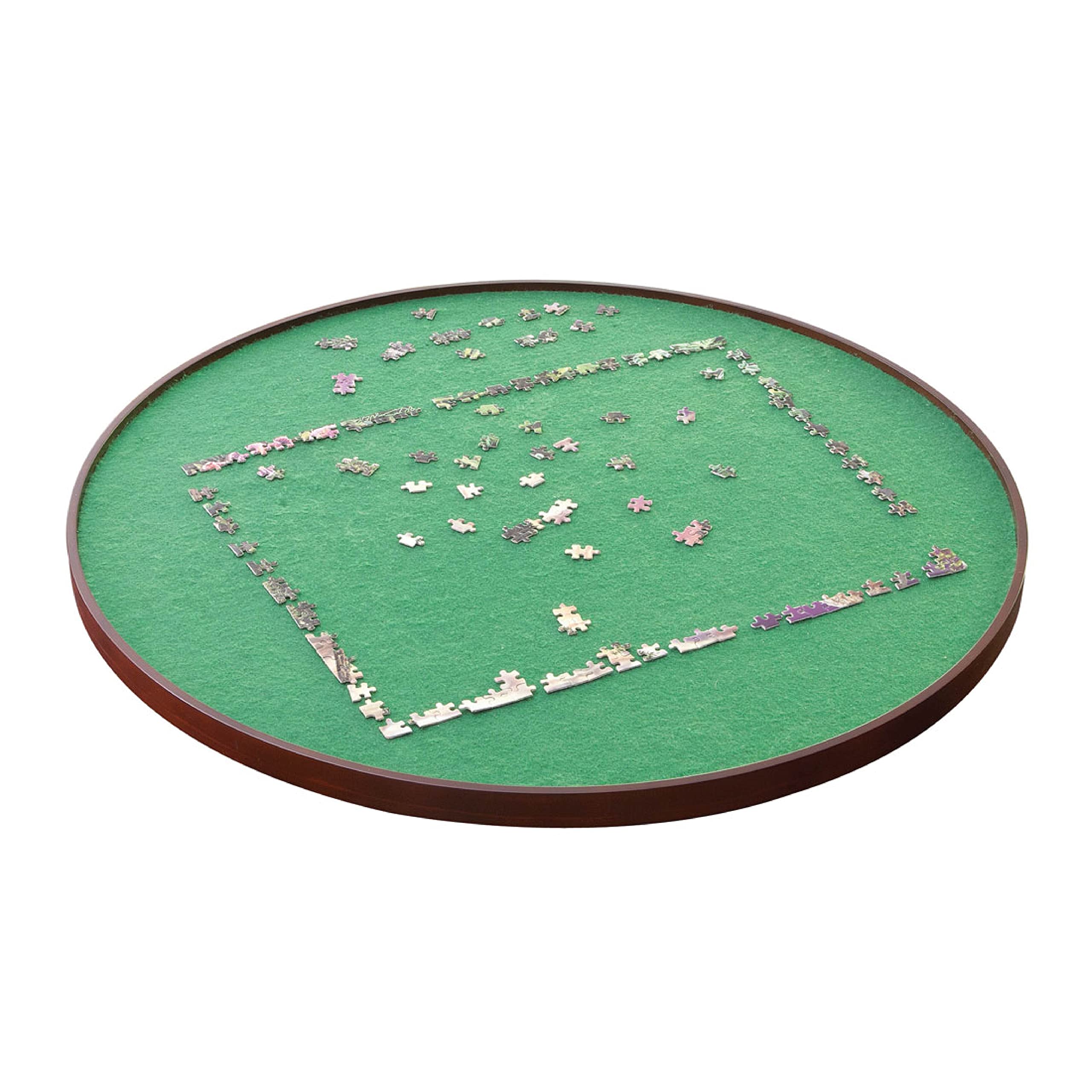 Round Spinning Lazy Susan Puzzle Table - Rotating Jigsaw Puzzle Spinner for 1000 Piece Puzzles (34 Inches) - Perfect for Family Game Nights, Puzzle Enthusiasts & Home Decor