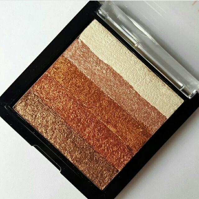 ShenY Professional Brick Highlighter Makeup Palette - Natural Glow for Women & Girls | Perfect for Contouring, Highlighting & Everyday Makeup Looks