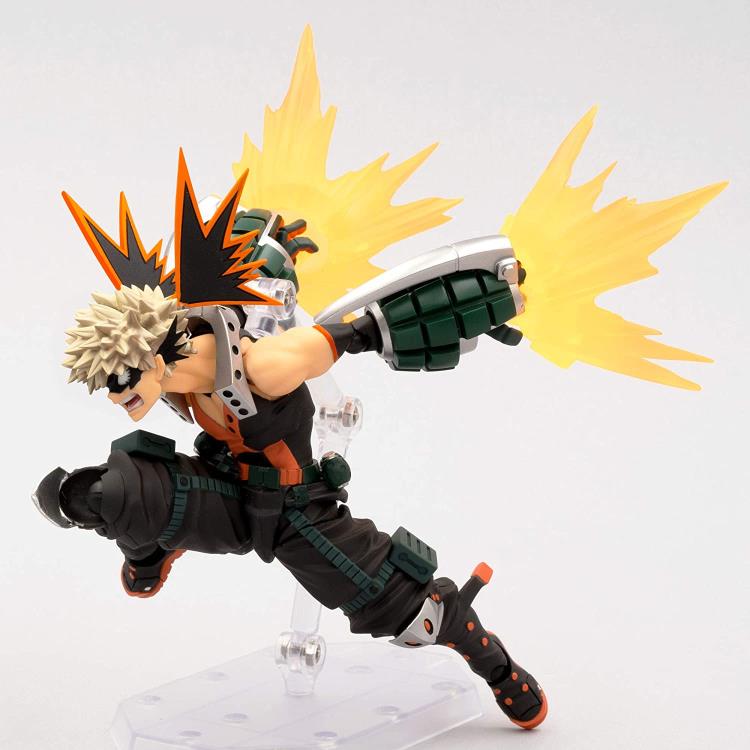 Amazing Yamaguchi Revoltech Action Figure - Katsuki Bakugo from My Hero Academia - Highly Articulated Collectible for Anime Fans & Display - Perfect for Cosplay, Gift Giving & Anime Collections