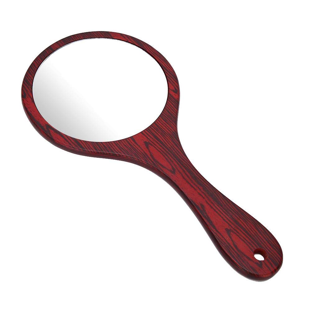 Vintage Handheld Hairdressing Mirror - Green Cosmetic Makeup Mirror for Salon, Barbers & Personal Use | Decorative Vanity Mirror for Home, Bathroom & Travel