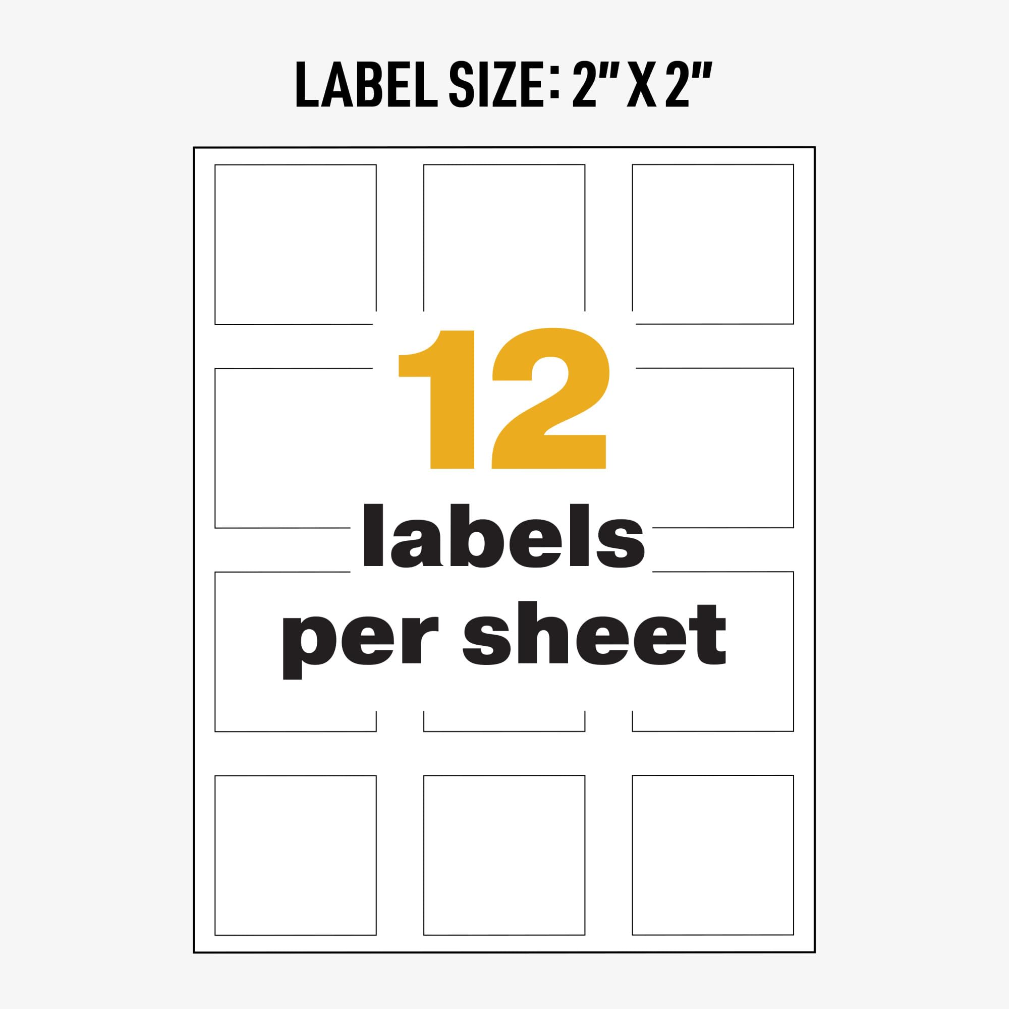 Avery UltraDuty GHS Chemical Labels for Laser Printers - Waterproof & UV Resistant - 2