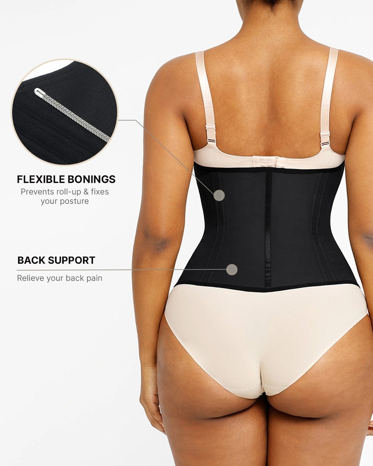 NeoSweat® Core Control Latex Waist Trainer for Women - Slimming Corset for Tummy Control & Hourglass Shape - Perfect for Workouts, Postpartum & Everyday Wear