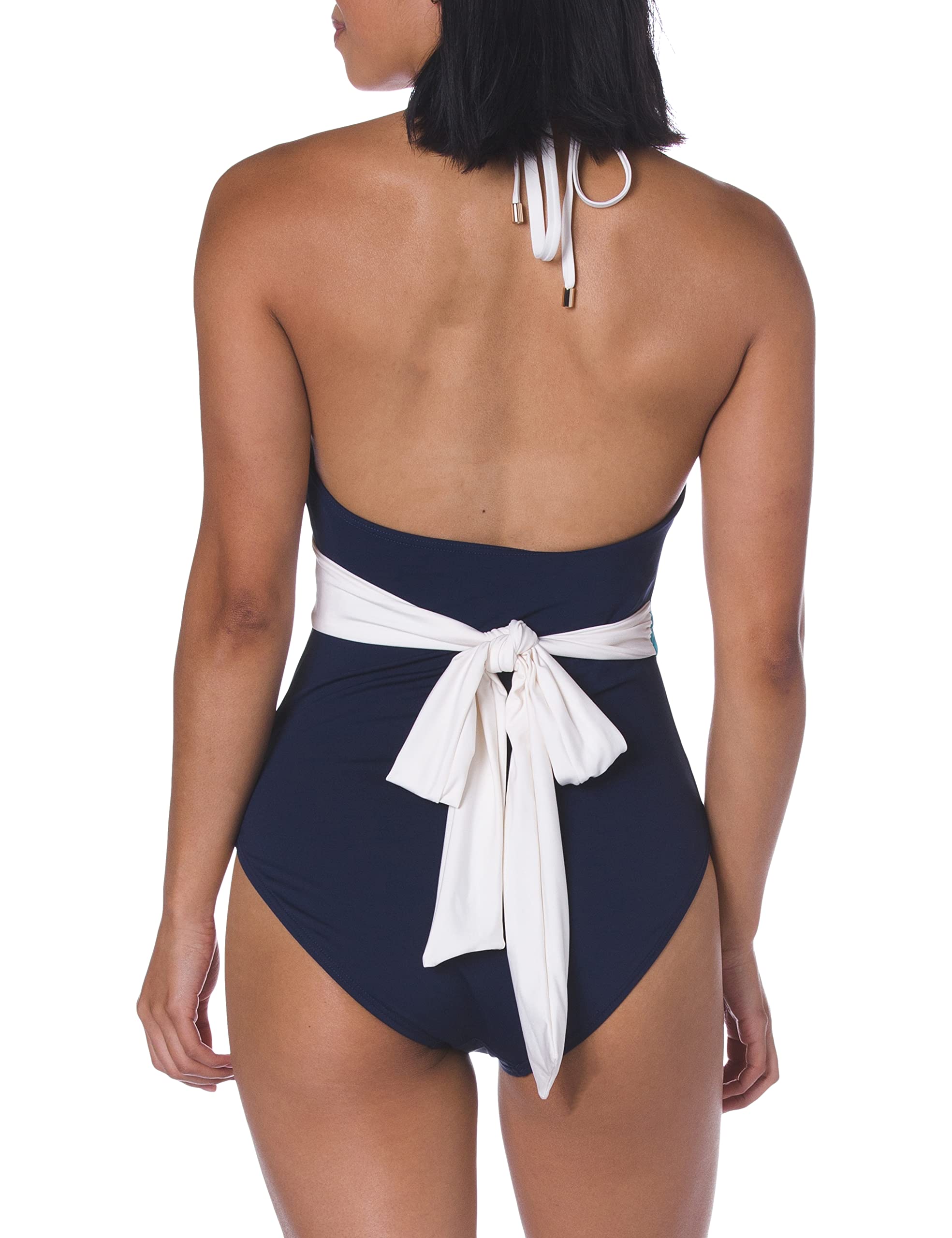 Vince Camuto Women's Wrap Tie One Piece Swimsuit - Sexy High Waisted Bathing Suit for Women, Tummy Control Swimwear - Perfect for Beach, Pool, Vacation & Summer Water Activities