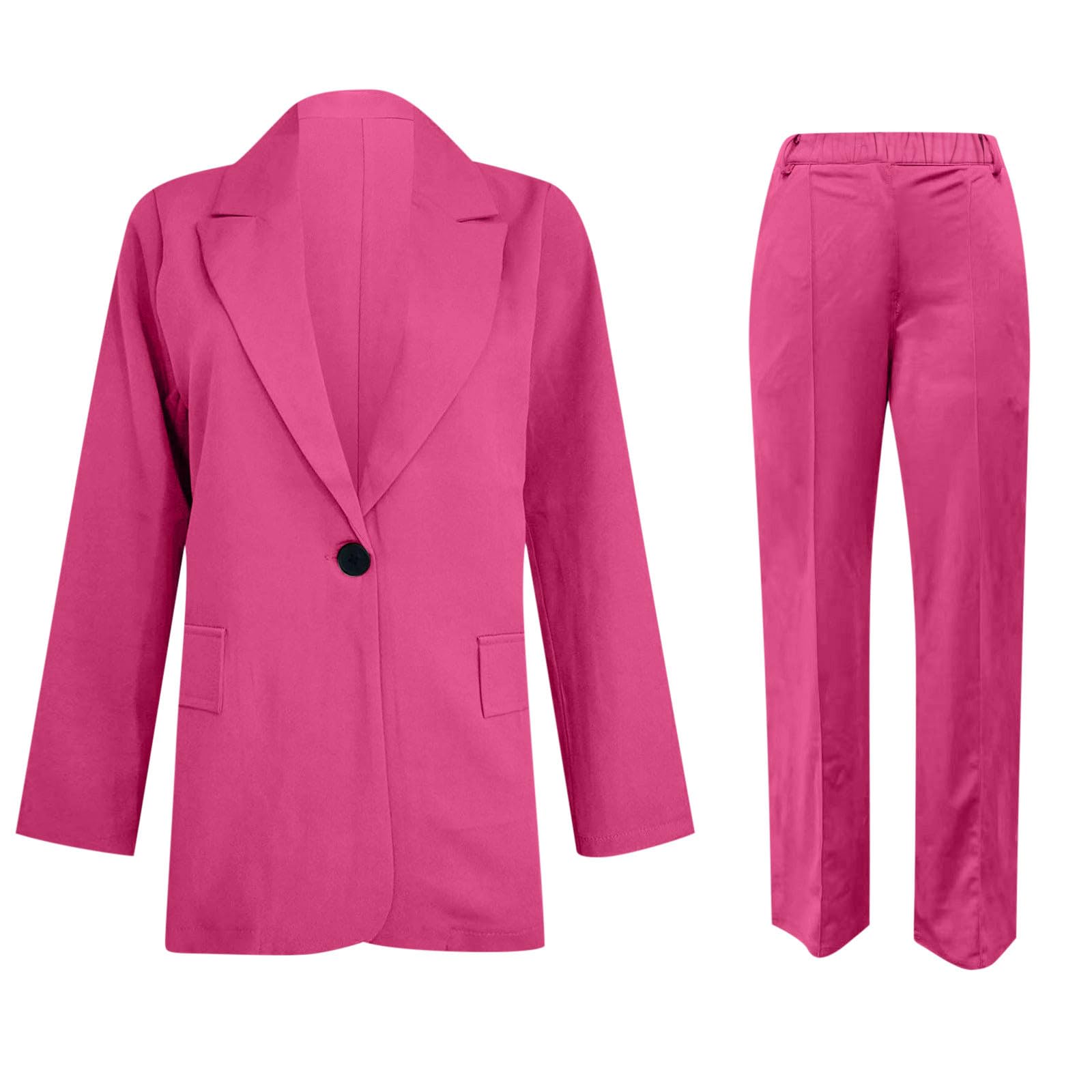 Women's 2-Piece Blazer Suit Set - Trendy Casual & Business Outfits for Fall | Lounge Wear & Office Fashion
