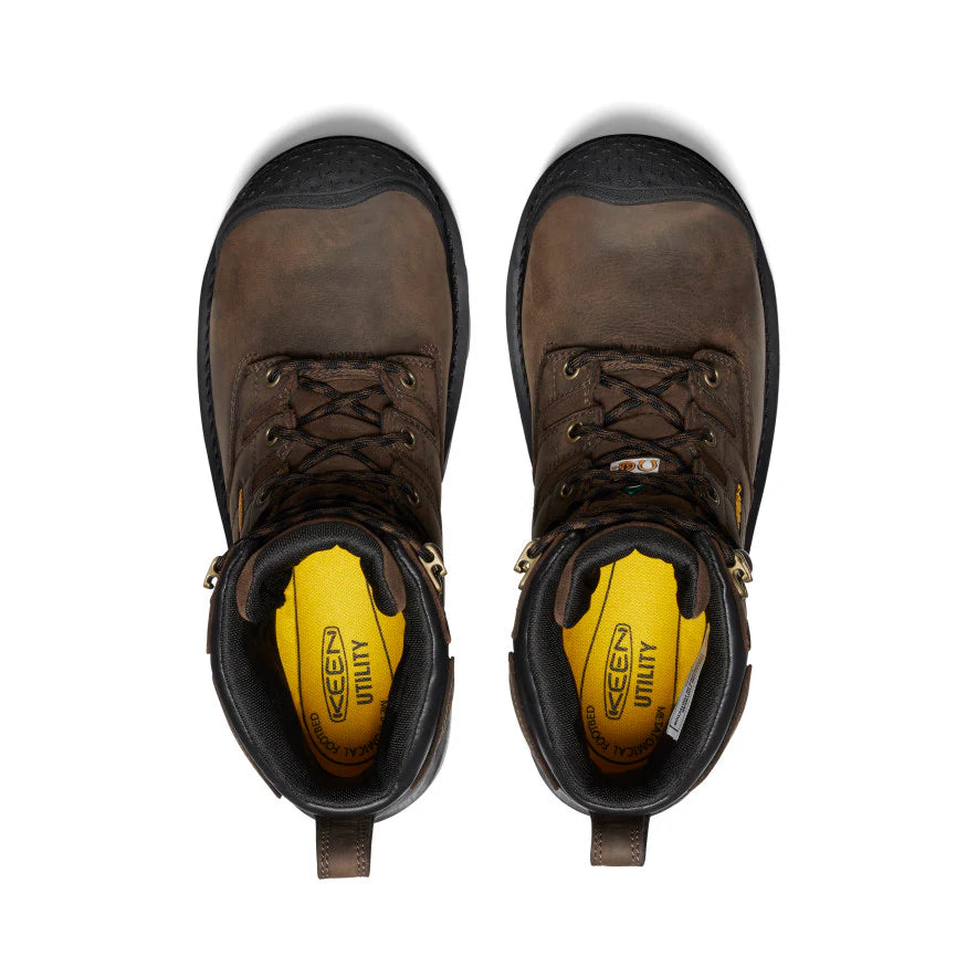 KEEN Men's CSA Camden 6 Waterproof Work Boot with Carbon Toe - Safety Shoes for Construction, Hiking & Outdoor Work | Model 1027689