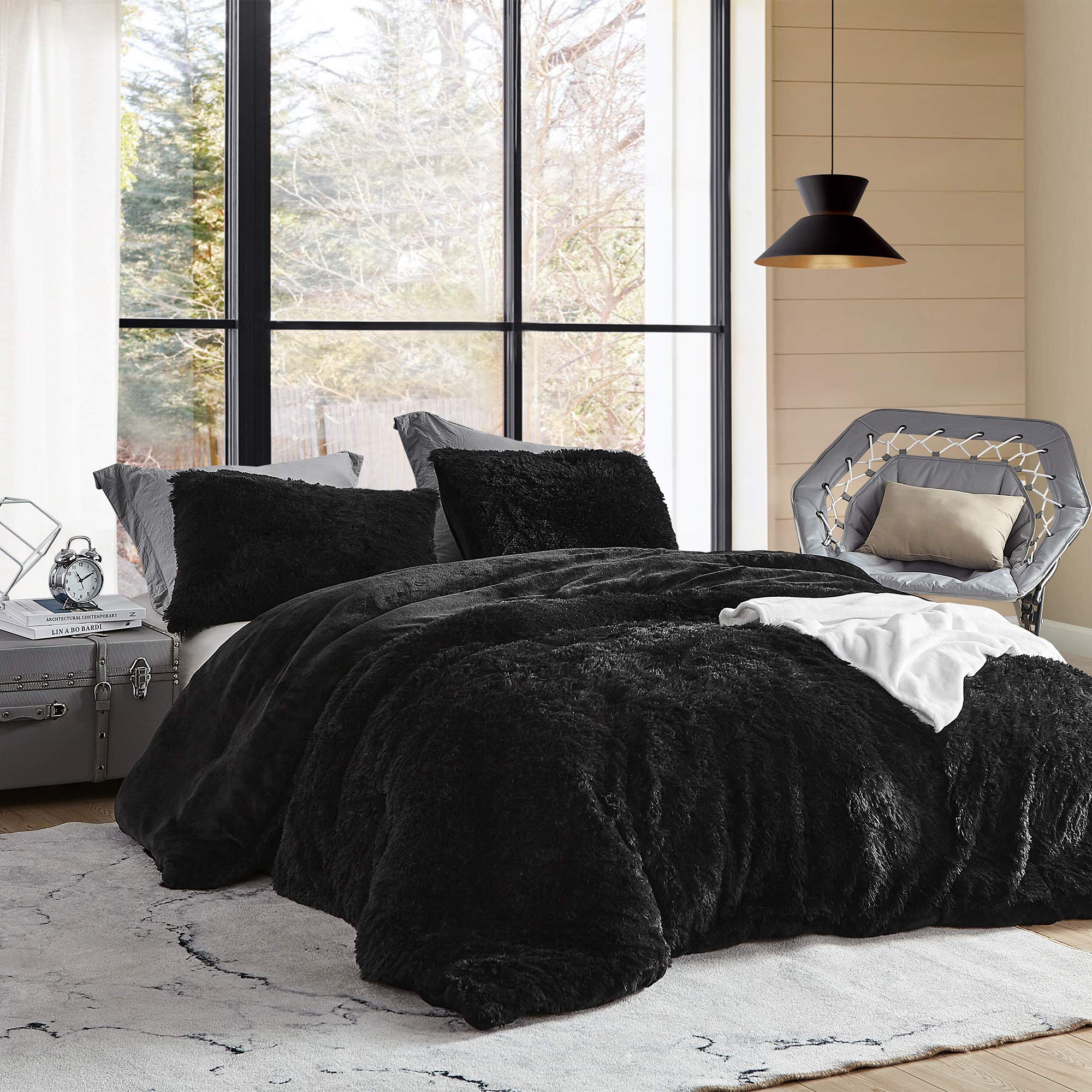 Byourbed Coma Inducer Twin XL College Comforter Set - Ultra Soft Black Bedding for Dorm Rooms & Student Housing - Perfect for Cold Nights & Deep Sleep