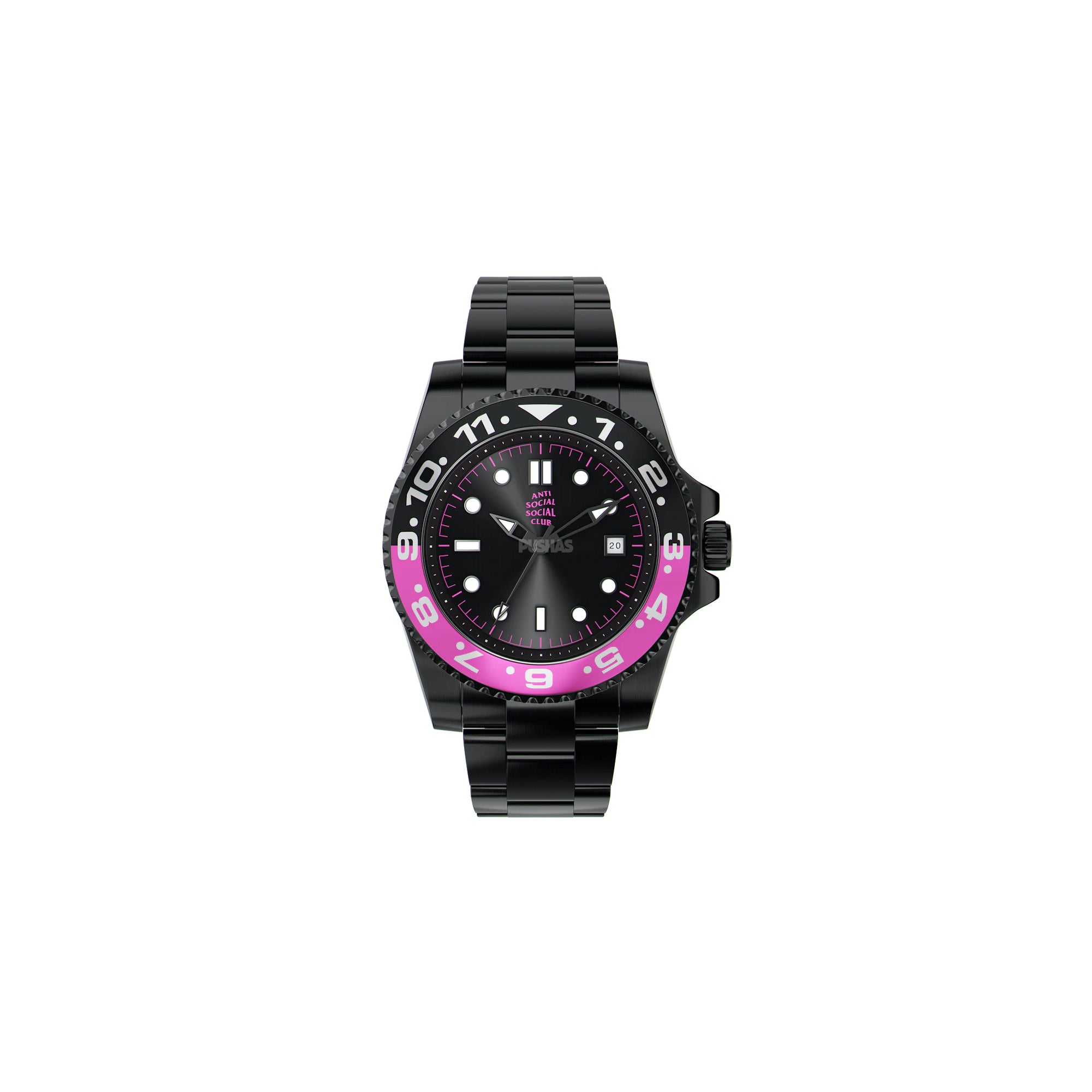 Anti Social Social Club 2Face Watch - Black & Purple Unisex Fashion Watch for Men & Women | Perfect for Streetwear, Casual Outfits & Gift Giving
