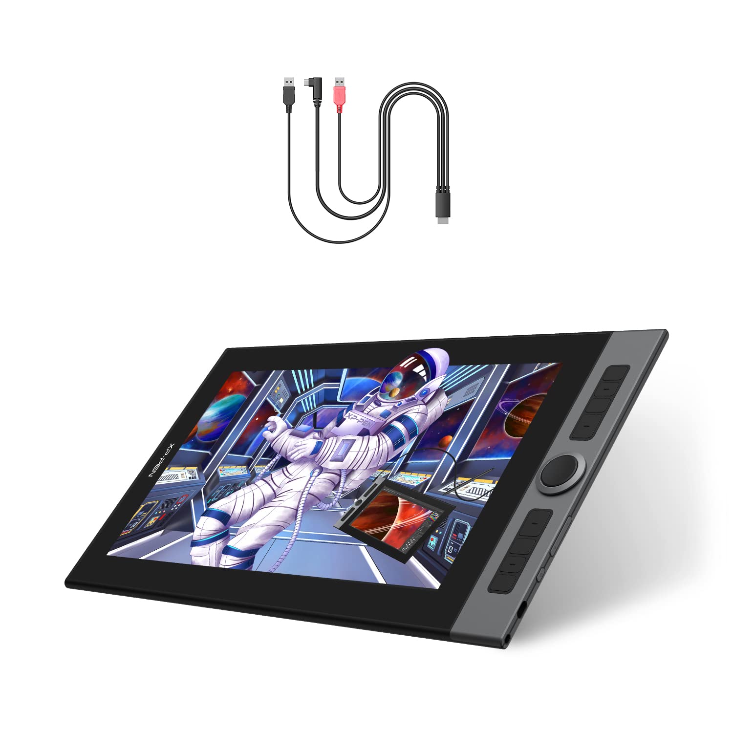 XP-PEN Artist Pro 16 Drawing Tablet - 15.6 Inch Full Laminated Screen, Battery-Free Stylus, 8192 Pressure Sensitivity - Perfect for Digital Art, Animation & Graphic Design (Compatible with Artist 12/16 2nd Gen & Pro 16) | Ideal for Professional Artists, Illustrators & Designers