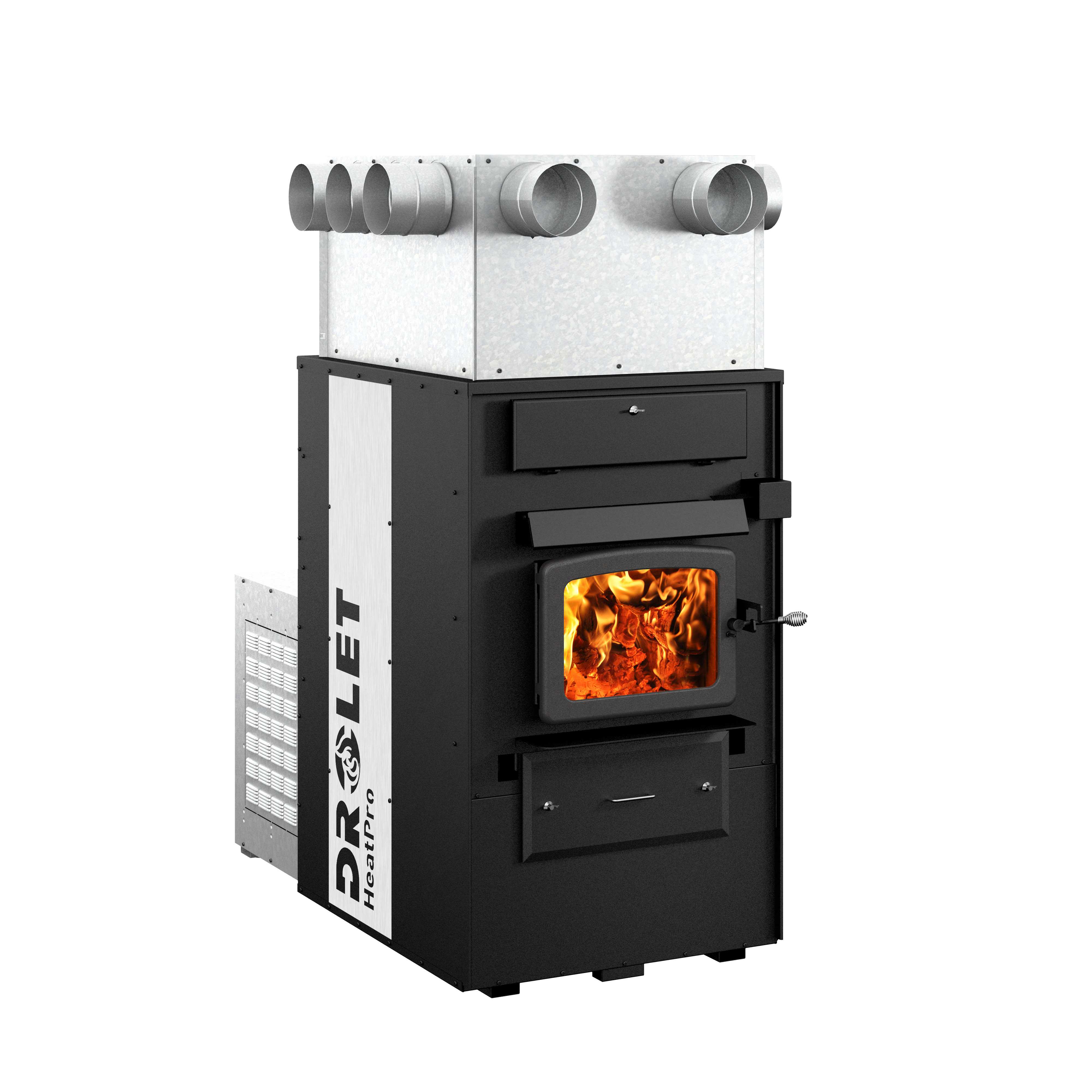 Drolet DF03000 Heatpro CSA Certified 3,500 Sq. Ft. Wood Burning Furnace - Efficient Home Heating for Large Spaces (Ideal for Cabins, Workshops & Rural Homes)