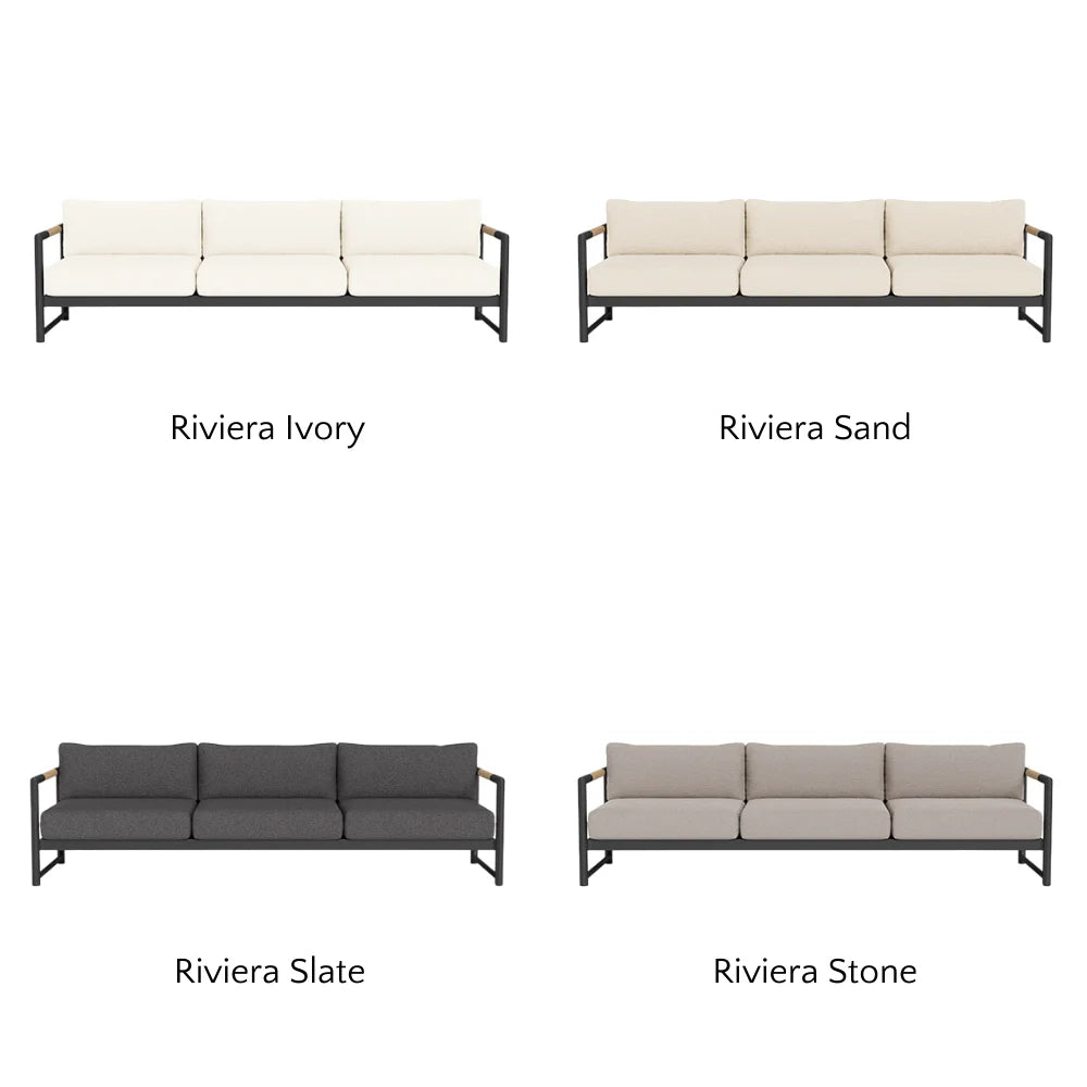 Breeze XL Outdoor 3-Seat Sofa Set - Waterproof Patio Furniture for Garden, Poolside & Backyard Relaxation