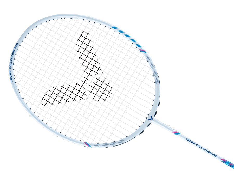 Victor Crown Collection Pro Unstrung Badminton Racket Box Set - Premium White Sports Equipment for Professional Players | Perfect for Tournaments, Training & Gifts