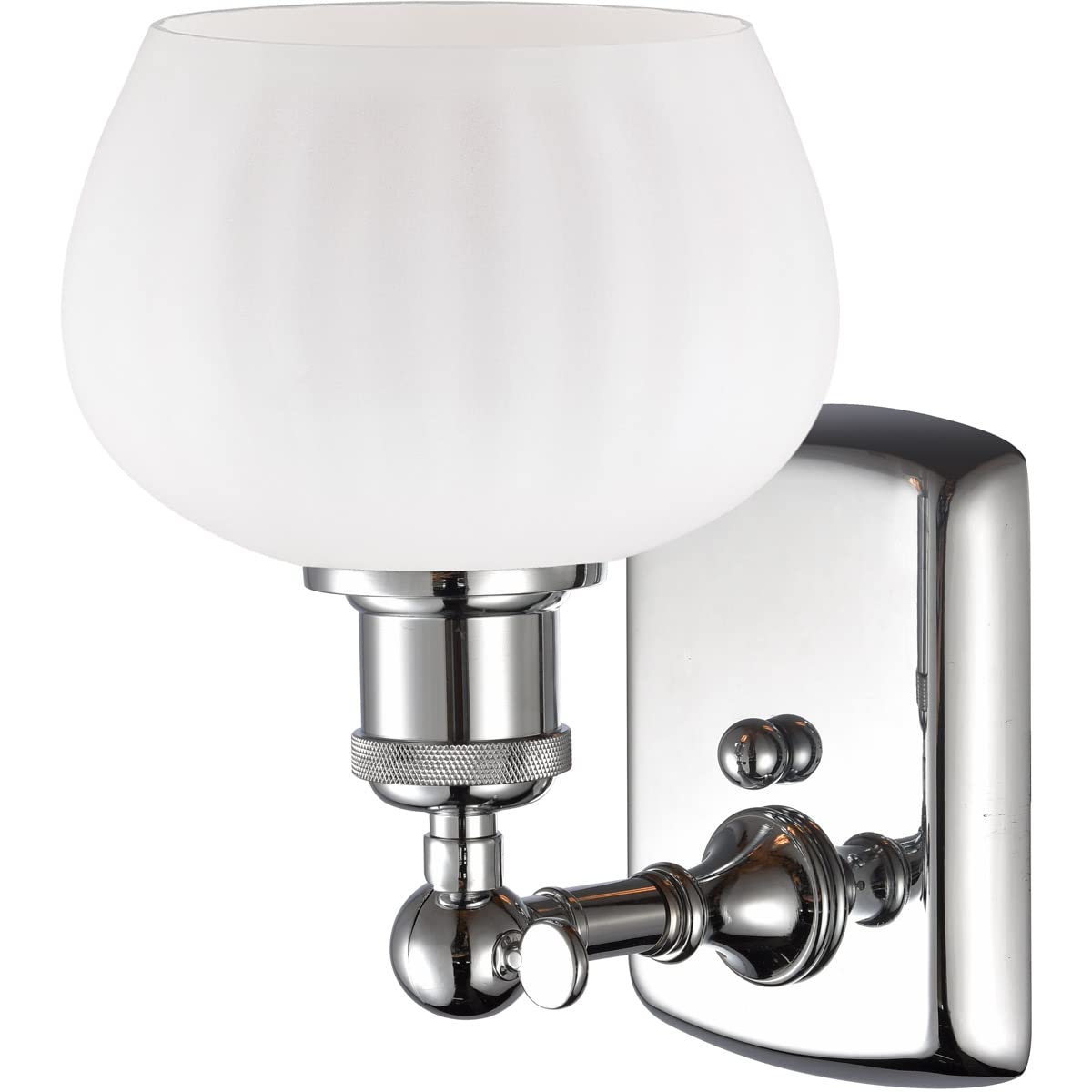 Innovations 516-1W-PC-G91-LED Vintage Style Dimmable LED Wall Sconce Light Fixture - Polished Chrome Finish - Perfect for Bedroom, Living Room, Hallway & Entryway Lighting