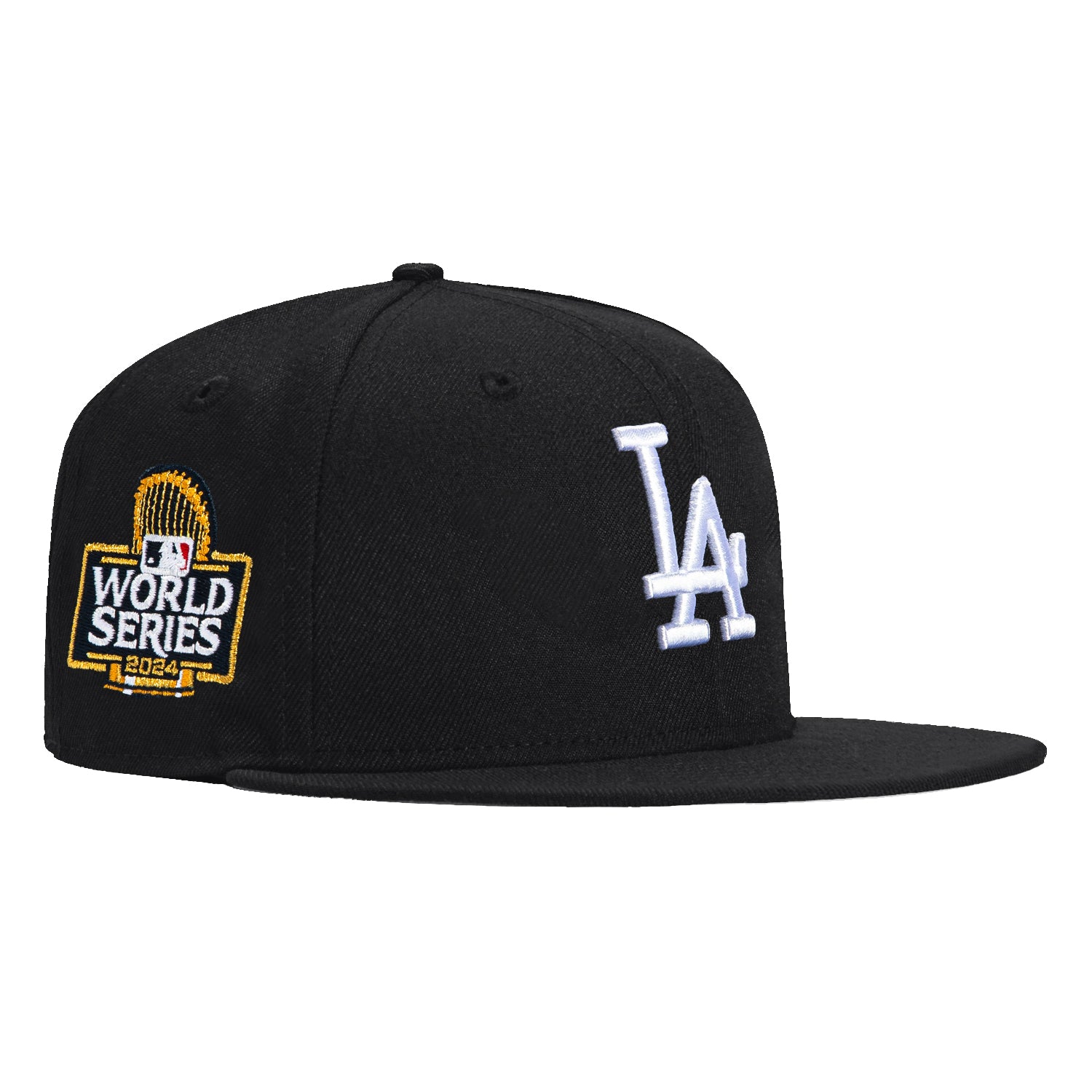 New Era 59Fifty Los Angeles Dodgers 2024 World Series Patch Snapback Hat - Navy & White - Official MLB Baseball Cap for Men & Women - Perfect for Games, Collecting & Streetwear Fashion