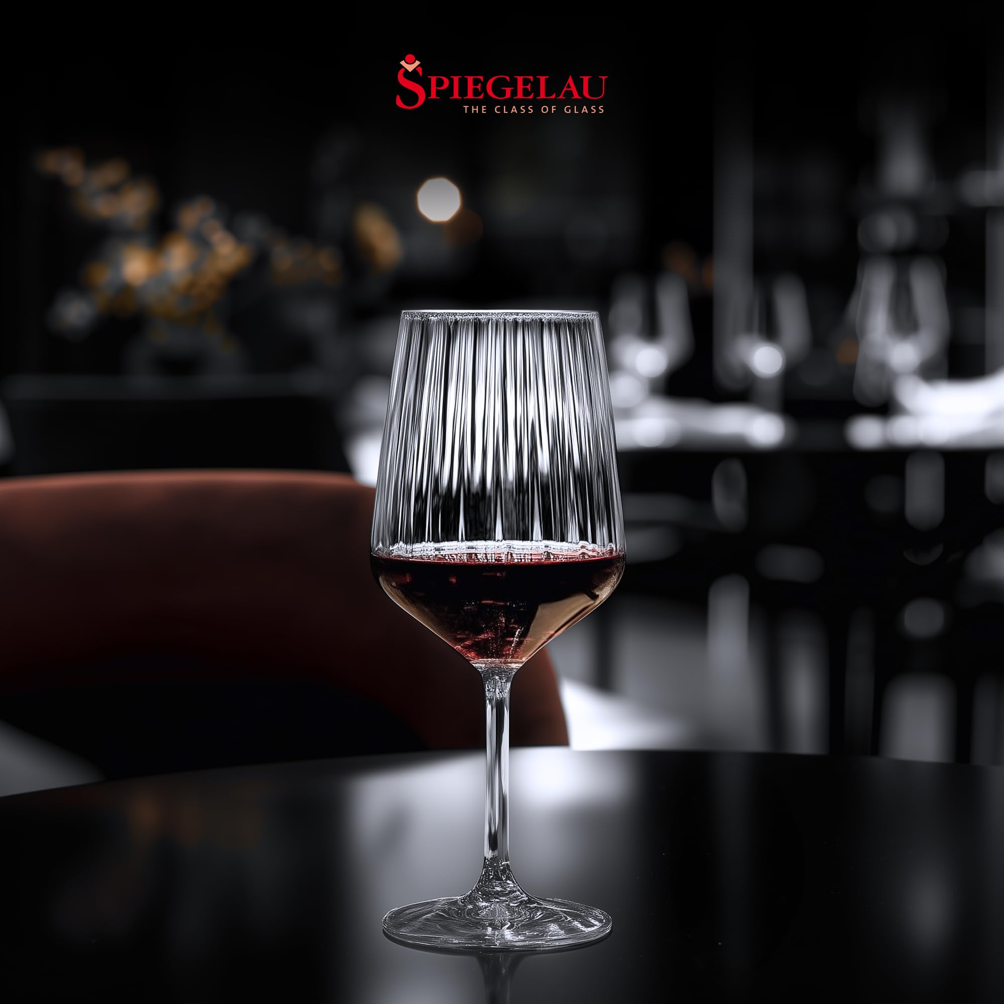 Premium Spiegelau & Nachtmann Crystal Red Wine Glasses Set - Elegant Stemware for Cabernet, Merlot & Pinot Noir - Perfect for Dinner Parties, Wine Tasting & Romantic Evenings