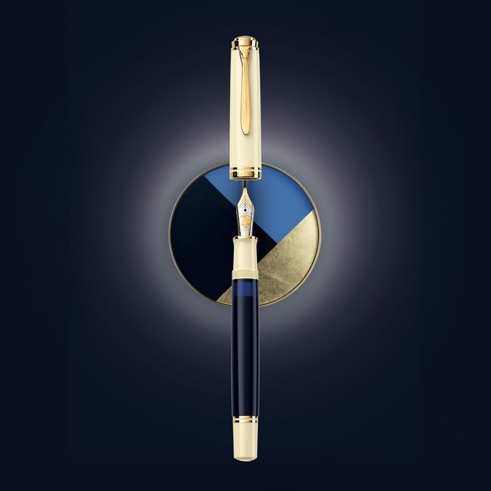 Pelikan Souverän M800 Fountain Pen - Cream Blue Special Edition (2024) | Luxury Writing Instrument for Collectors & Professionals | Perfect for Signatures, Calligraphy & Gift Giving
