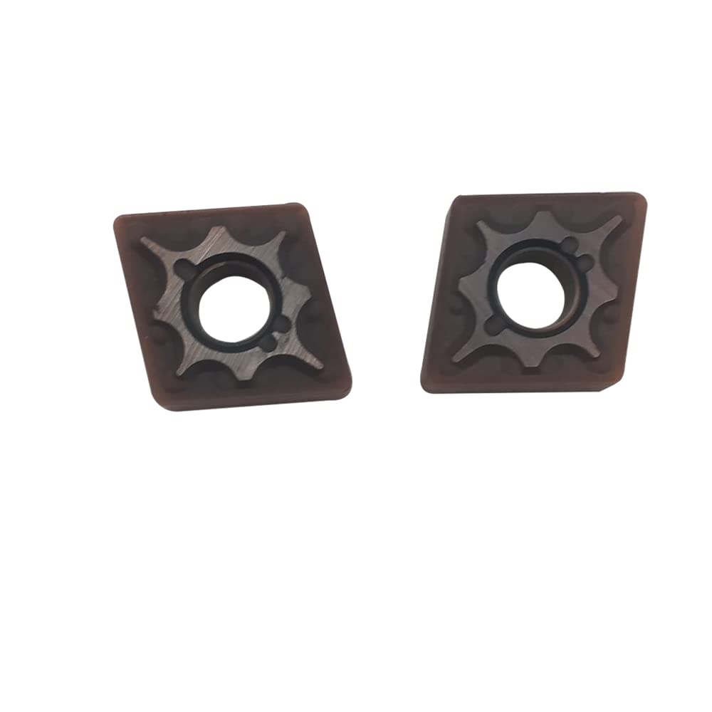 CNMG432MA Carbide Turning Inserts for Steel, Stainless Steel & Cast Iron - Premium Cutting Tools for MCLNR/L Turning Tool Holders - Ideal for Lathe Machining, Metalworking & Industrial Manufacturing (CNMG432MA Bronze Coating)