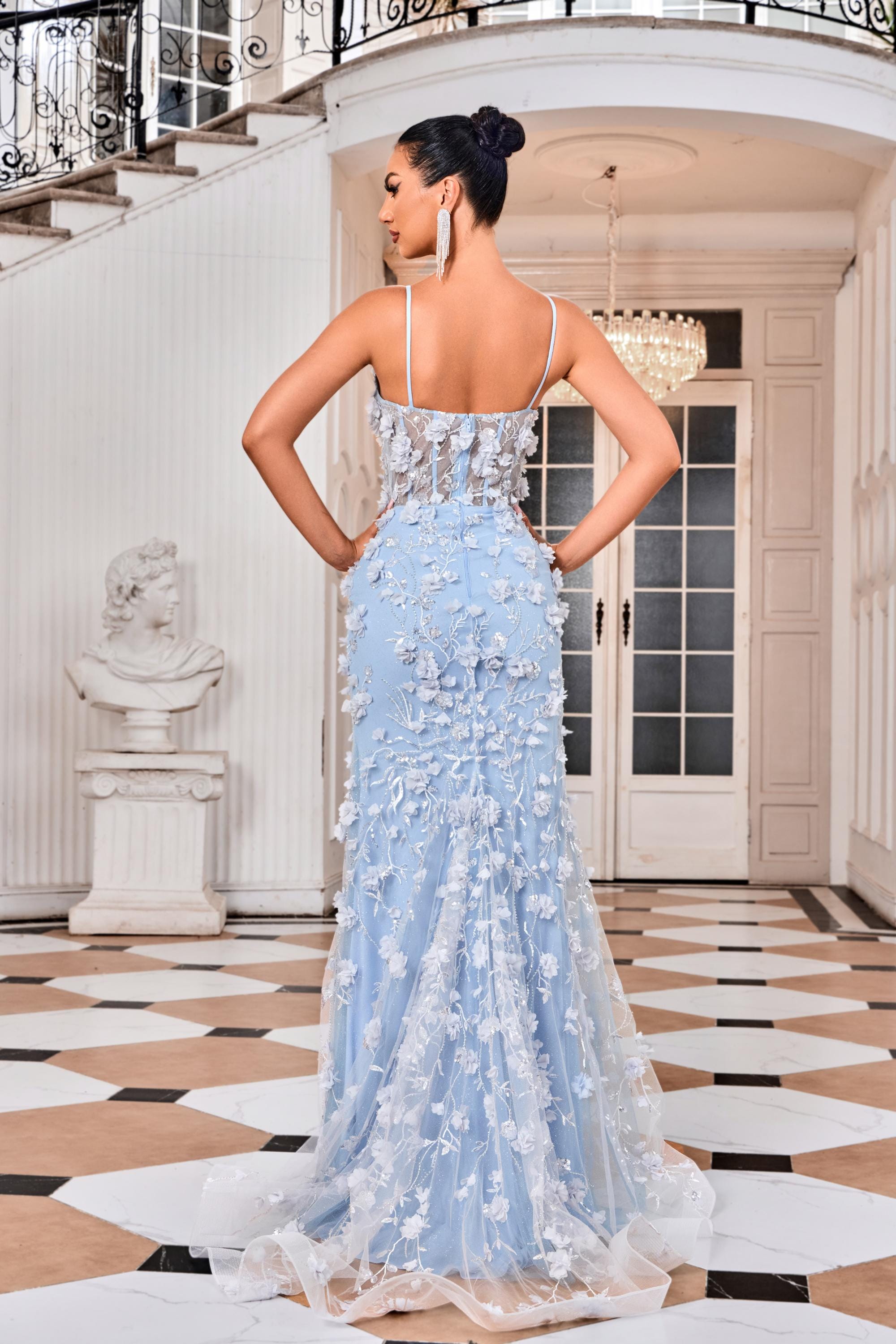 Jadore Evening Dress Trumpet Sweetheart Tulle Sleeveless J24002 - Elegant Prom, Wedding & Formal Gown for Women - Perfect for Homecoming, Ball & Special Occasions