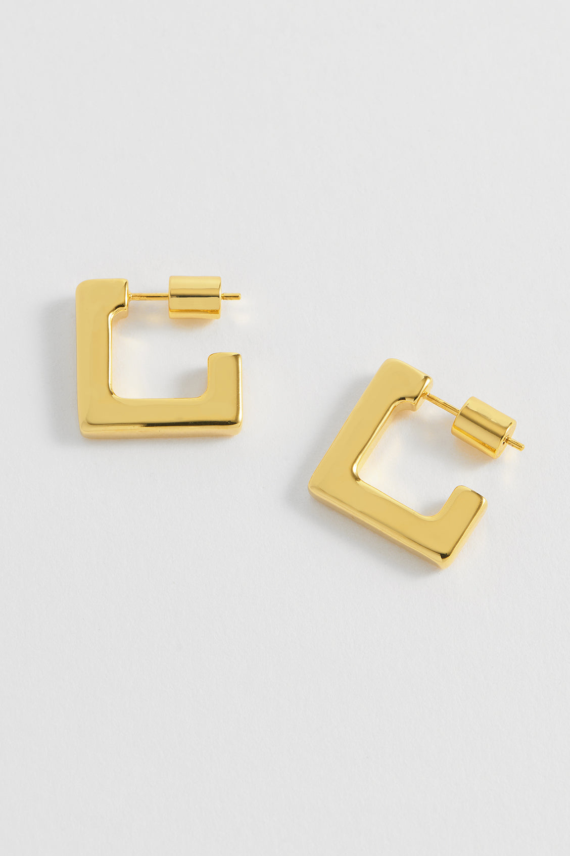 Elegant Square Hoop Earrings EBE5838G - Perfect for Women's Fashion, Office Wear & Evening Parties