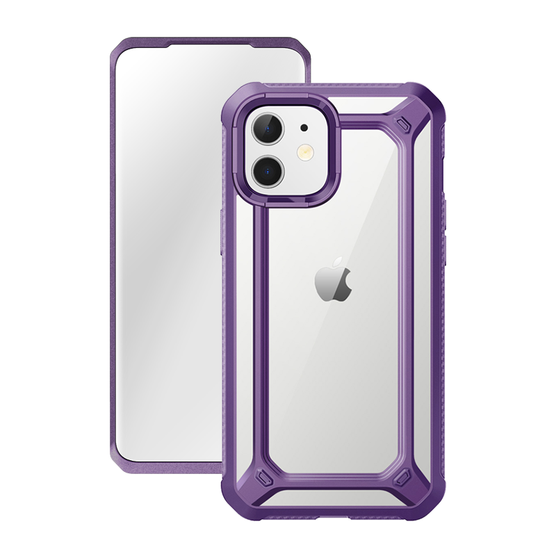 iPhone 12 mini 5.4 Inch Unicorn Beetle Pro Case with Built-in Screen Protector - Shockproof Slim Clear Purple Cover for Women & Men | Perfect for Outdoor Activities, Travel & Daily Protection