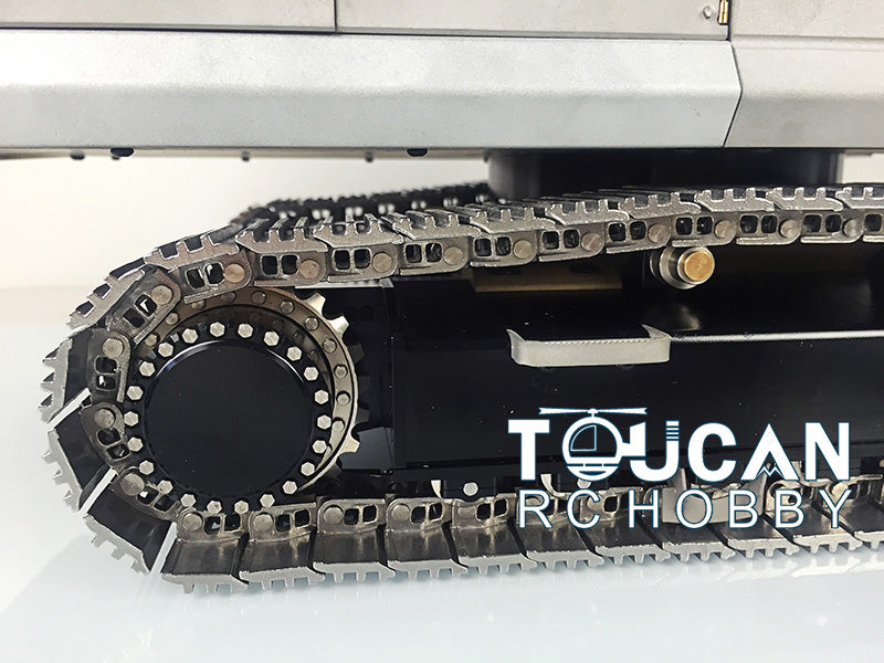 1/14 LESU PC360 Metal Excavator Truck Tracks Kit with Sprocket, ESC Motor & Metal Cabin - Heavy Duty Grab Grapple Bucket for RC Construction Vehicles - Perfect for RC Model Building, Construction Simulation & Collectors