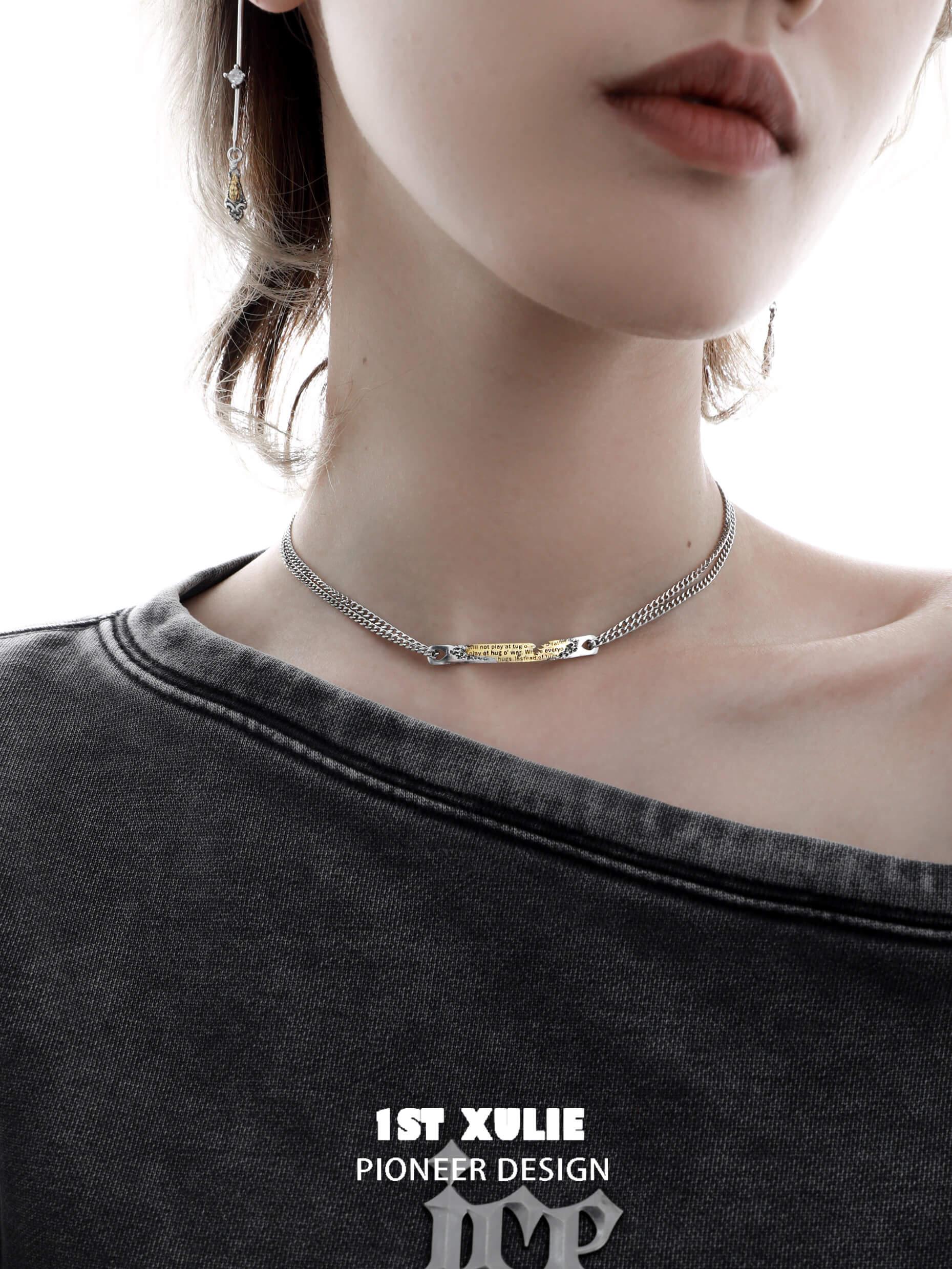 Immortal Lover S925 Sterling Silver Nameplate Necklace - Personalized Custom Name Jewelry for Women - Perfect Gift for Anniversary, Valentine's Day & Romantic Occasions