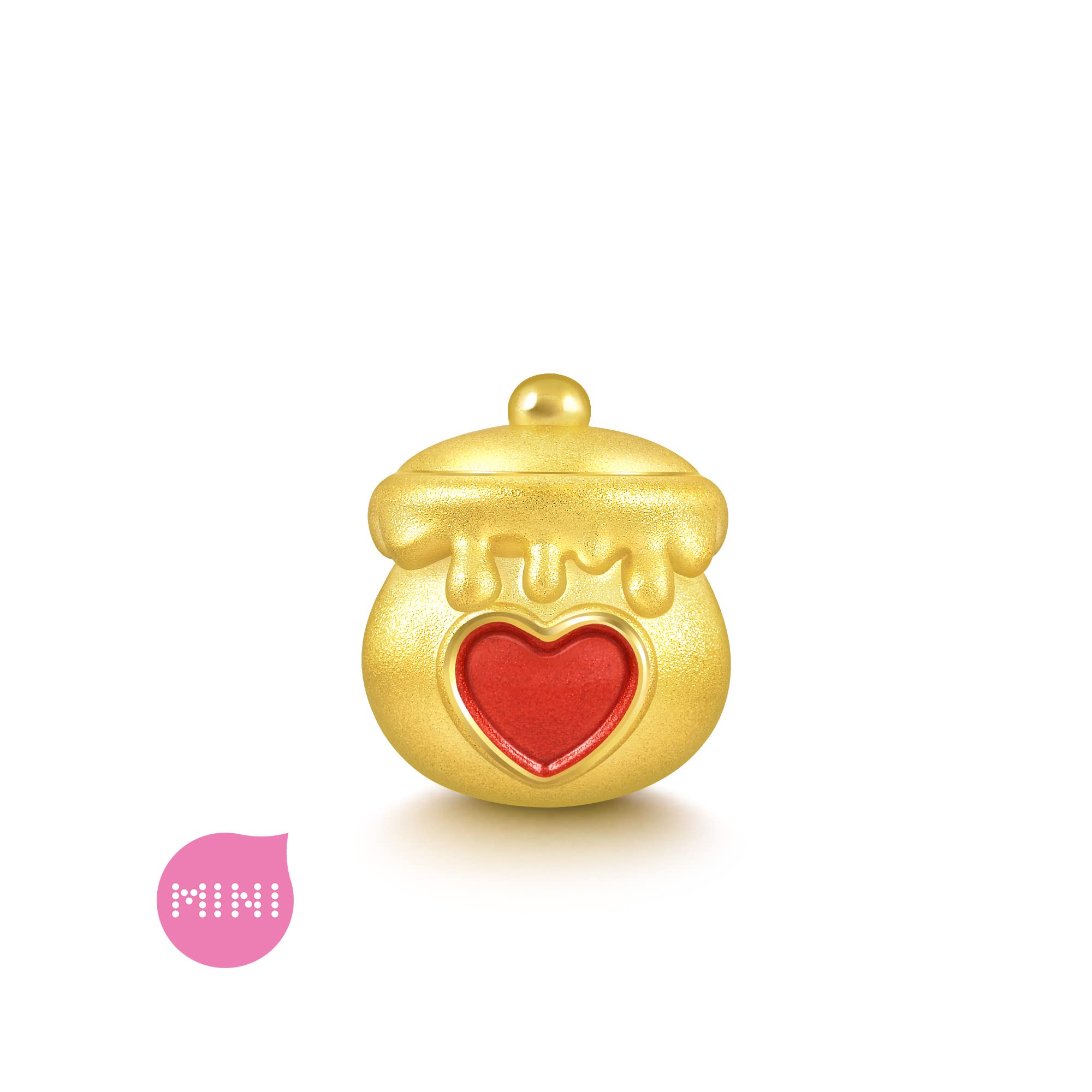 24K Solid Gold Mini Honey Jar Charm Bracelet for Women - 999 Pure Gold Jewelry Gift for Her, Birthday, Anniversary, Valentine's Day