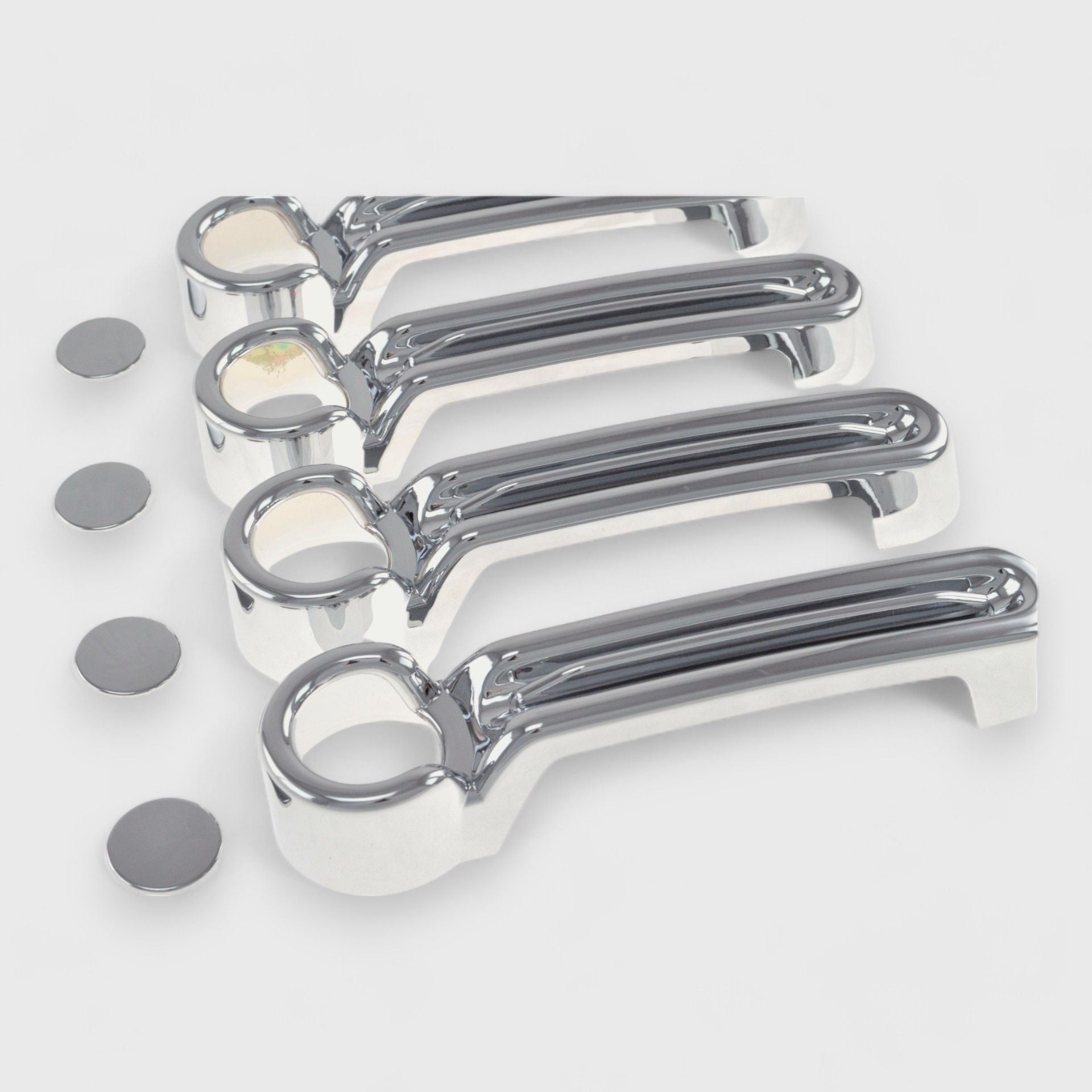 Chrome Door Handle Cover for Cars - Universal Fit, No Smart Key Required - DH122 - Protect & Enhance Your Vehicle's Exterior (Ideal for Daily Commute, Road Trips & Car Shows)