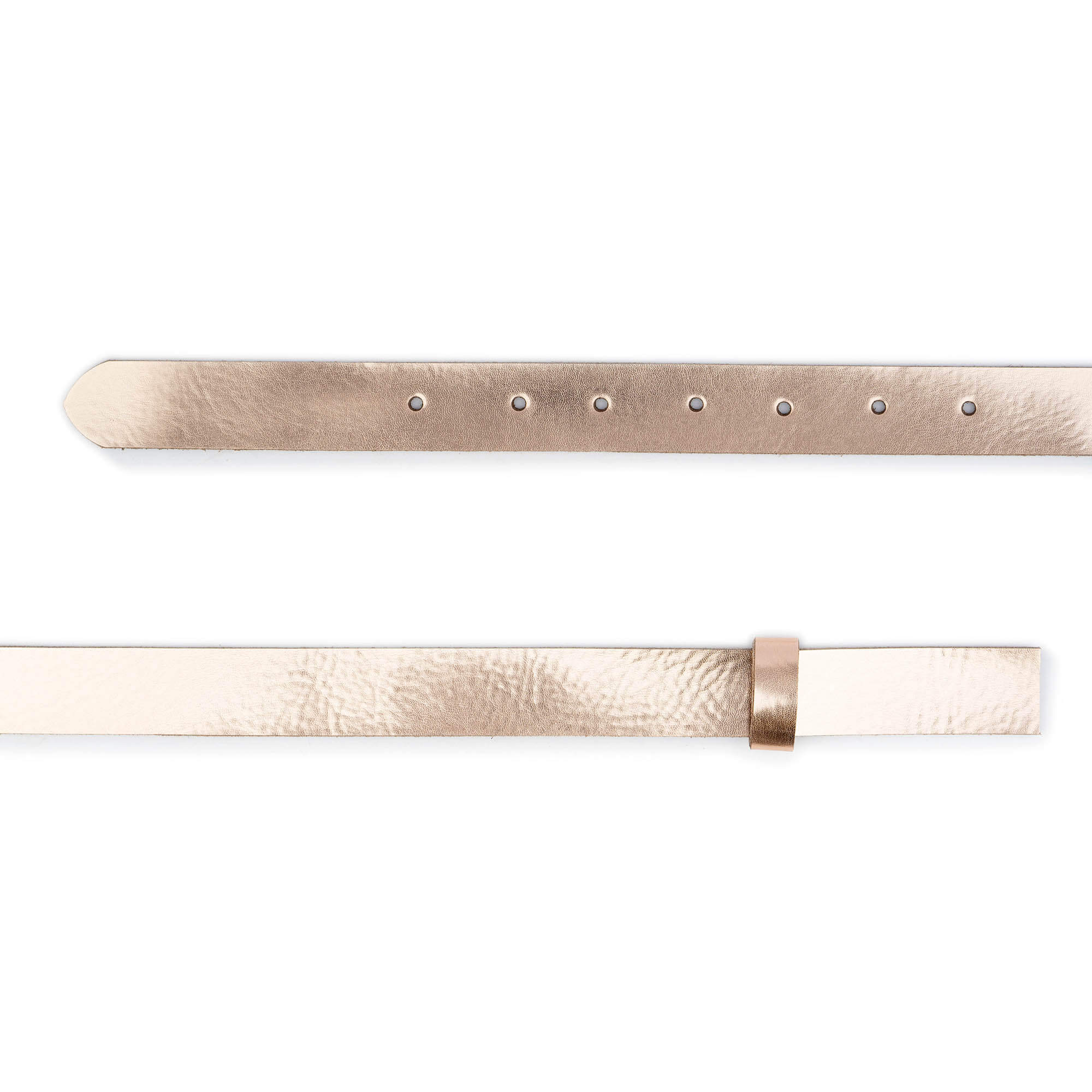 Rose Gold Leather Belt Strap Replacement for Dunhill Buckles - 2.5 cm Width - Perfect for Formal Attire & Business Wear