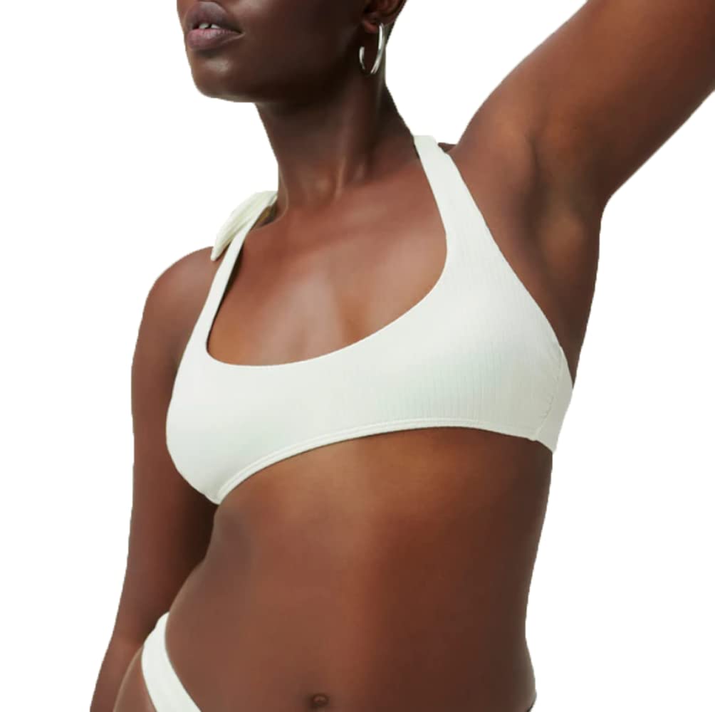Good American Women's Rib Khole Halter Bikini Top - Sexy Summer Swimwear for Beach, Pool & Vacation | Trendy Bikini Top for Women