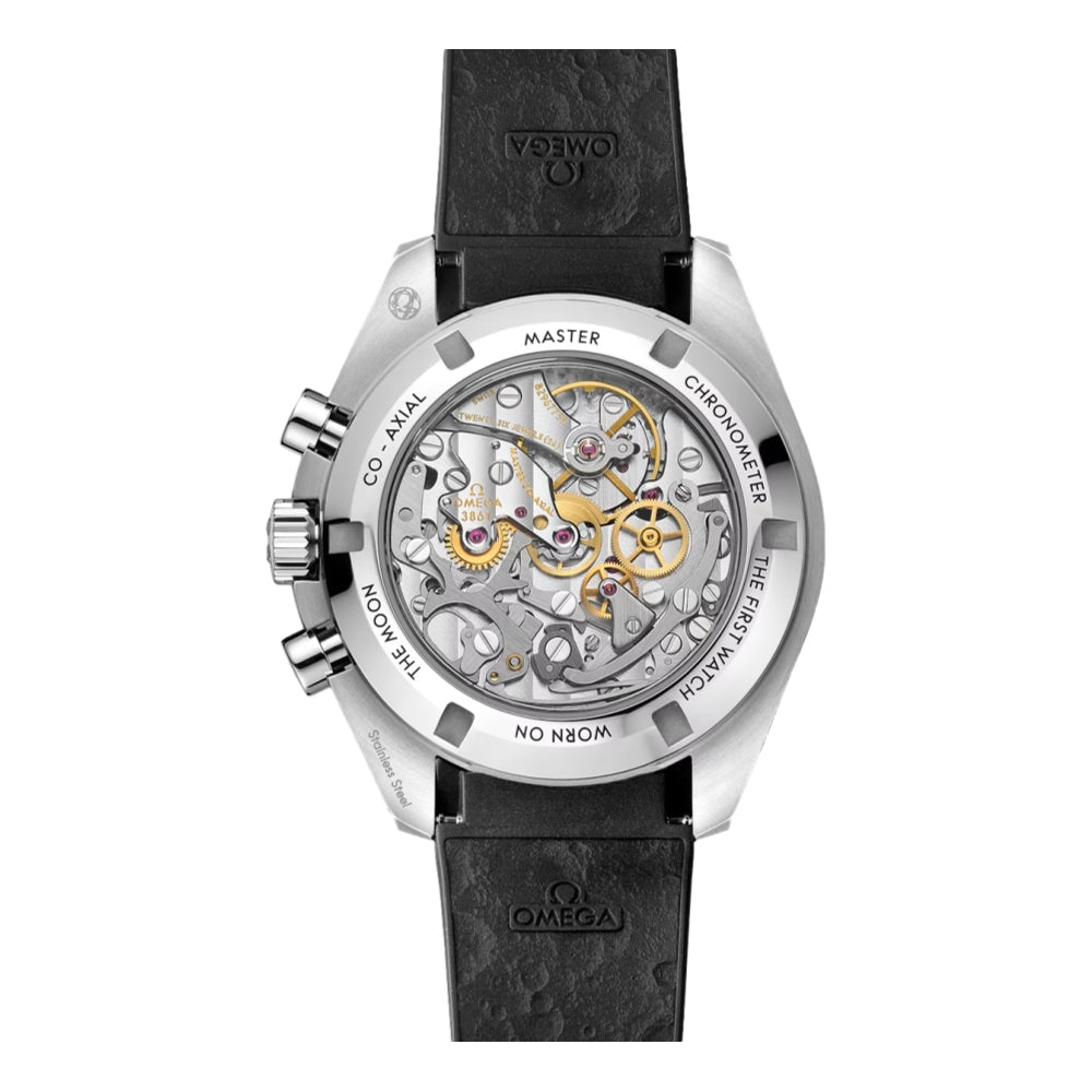 Speedmaster Moonwatch Professional Co-Axial Master Chronometer Chronograph 42mm - White Dial with Sapphire Crystal & Rubber Strap | Luxury Men's Watch for Space Enthusiasts & Professional Divers