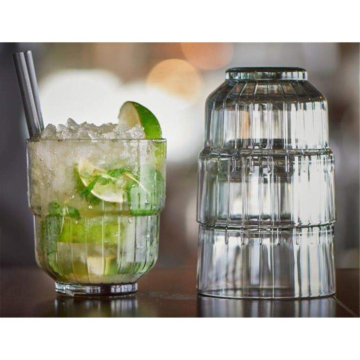 Libbey LB133 Clear Rock Glasses - 12 oz (355 ml) Set of 12 - Durable Barware for Whiskey, Cocktails & Iced Beverages - Perfect for Home Bars, Parties & Restaurants