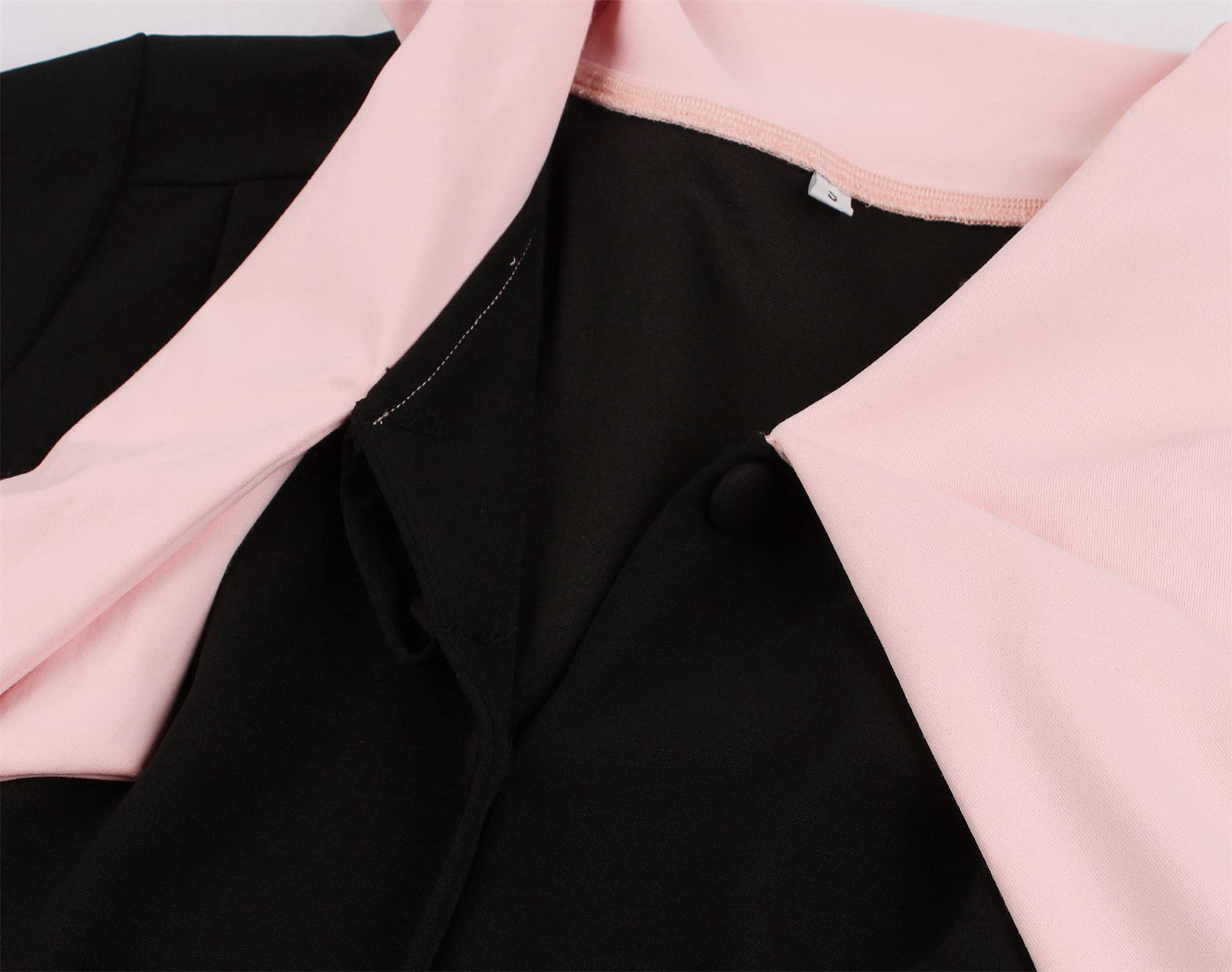 Vintage 1950s Women's Swing Dress with Pink Bow Tie Neck - Knee-Length Cocktail Dress for Parties, Dances & Retro Events