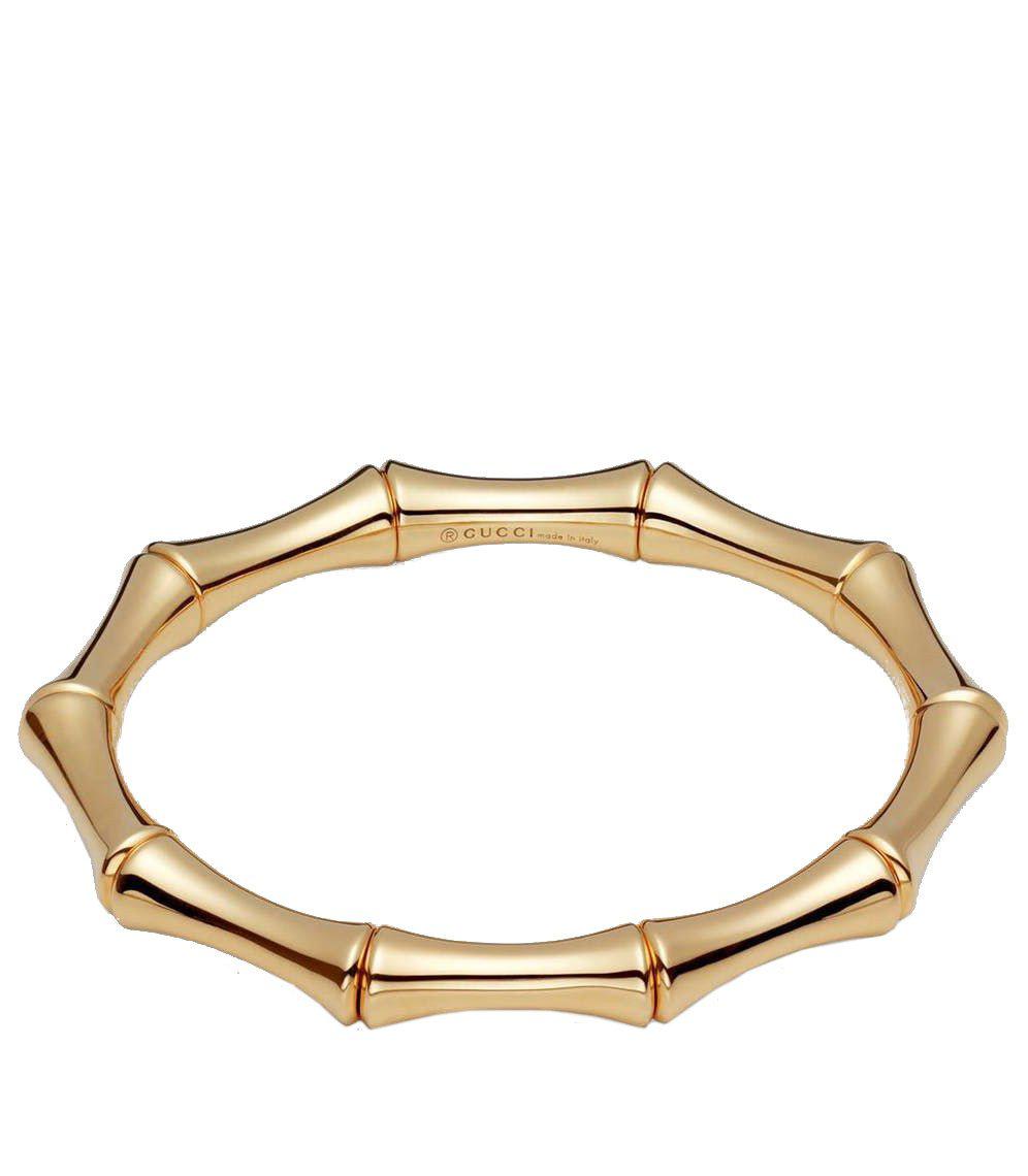 Gucci 18k Yellow Gold Medium Bamboo Bracelet for Women - Luxury Fashion Jewelry Gift for Birthday, Anniversary & Special Occasions