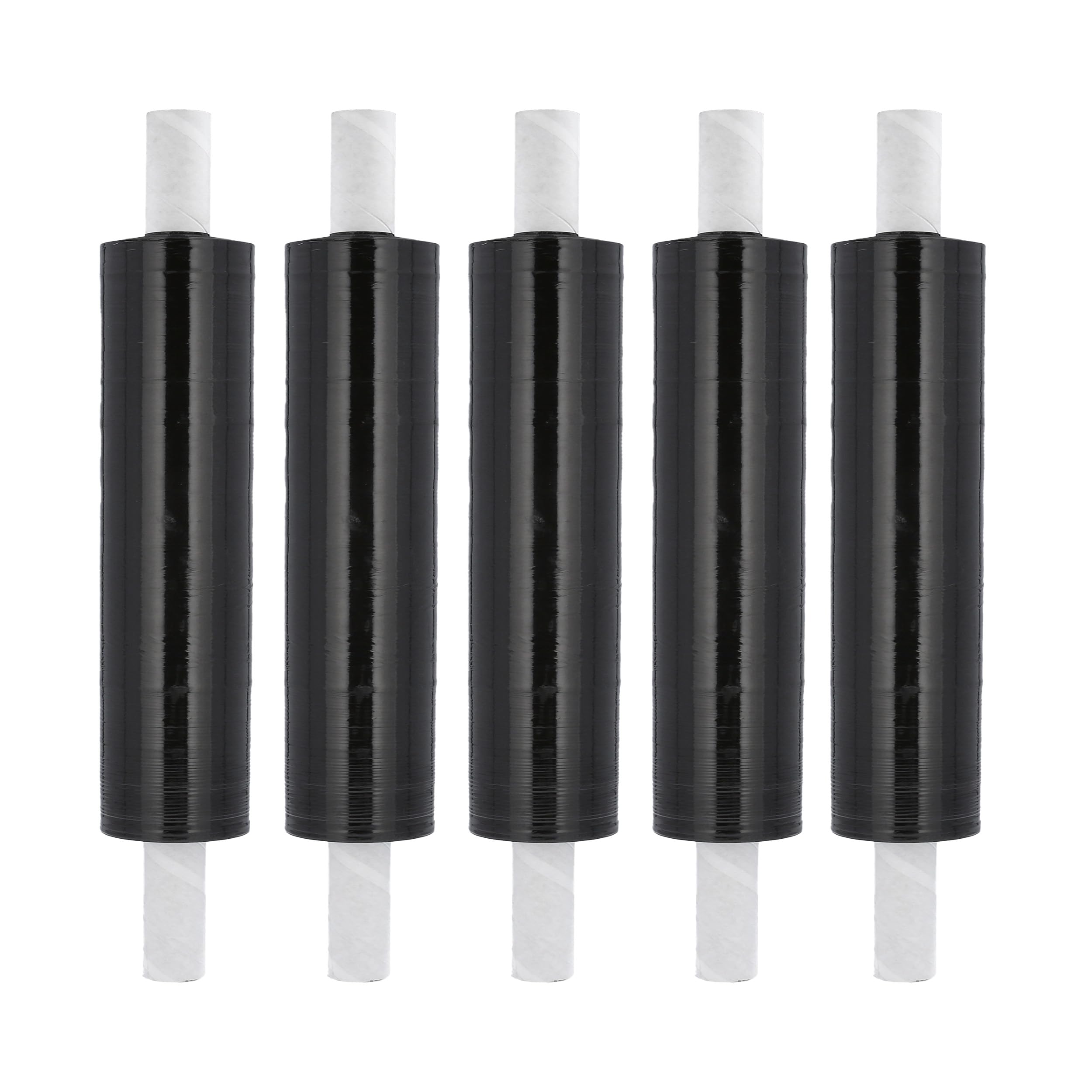 PSBM Black Stretch Wrap with Extended Core Handles - 4 Pack (30