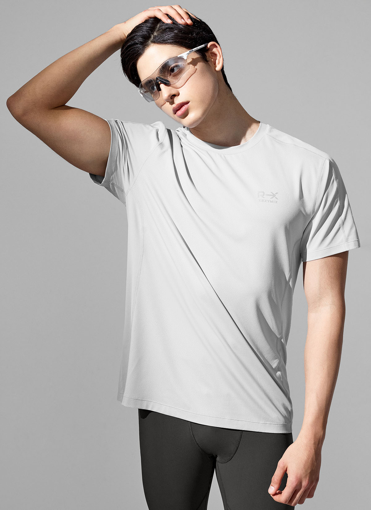 RX Aero Mesh Short Sleeve Men's Running Shirt - Lightweight Breathable Athletic Top for Jogging, Gym & Outdoor Sports