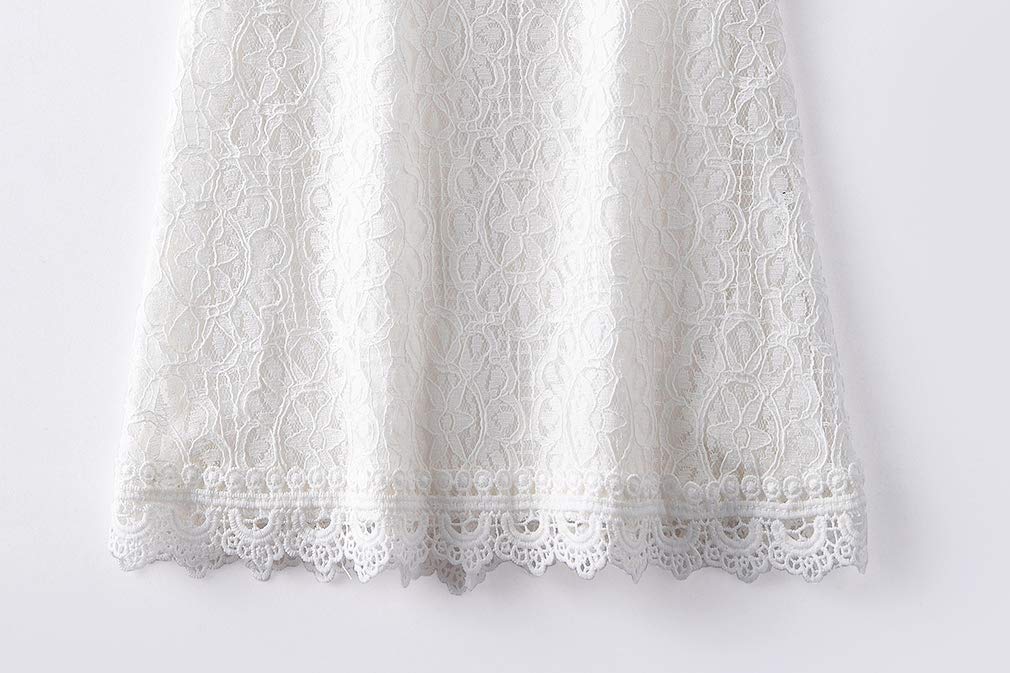 Niyage Girls Lace Toddler Dress - Elegant Flower Half Sleeve Party Princess Dress for Birthday, Wedding & Special Occasions