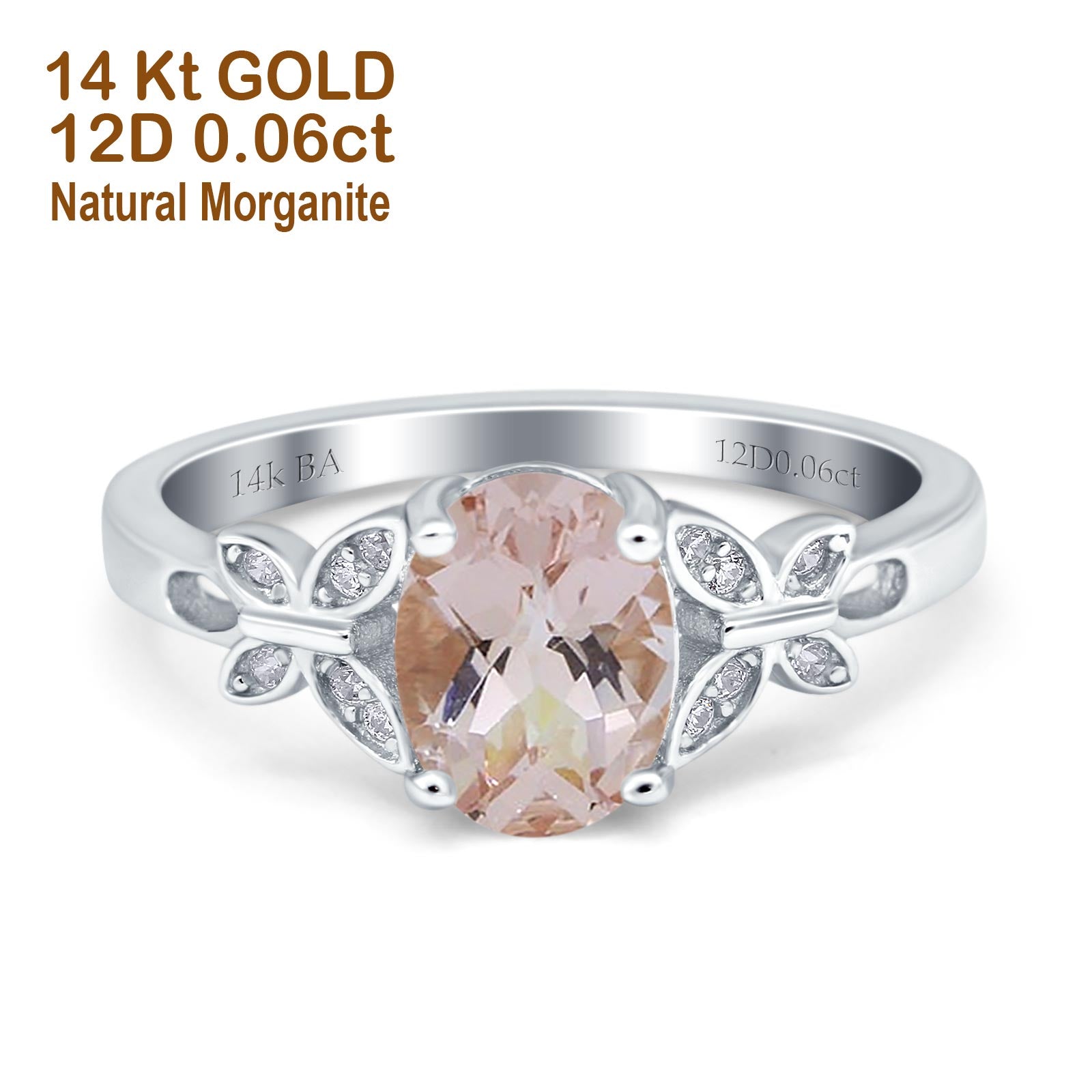 White Gold Natural Morganite